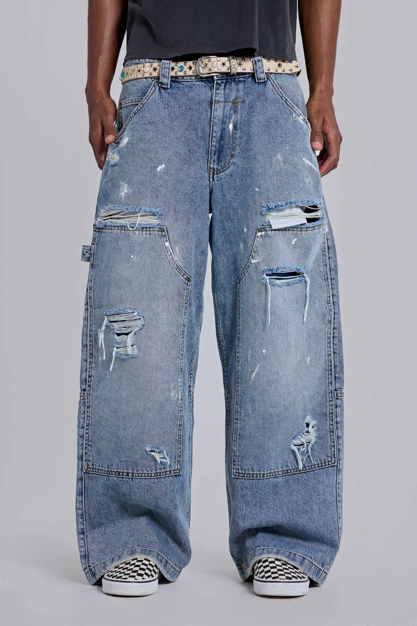 LIGHT BLUE MUD WASH CARPENTER JEANS