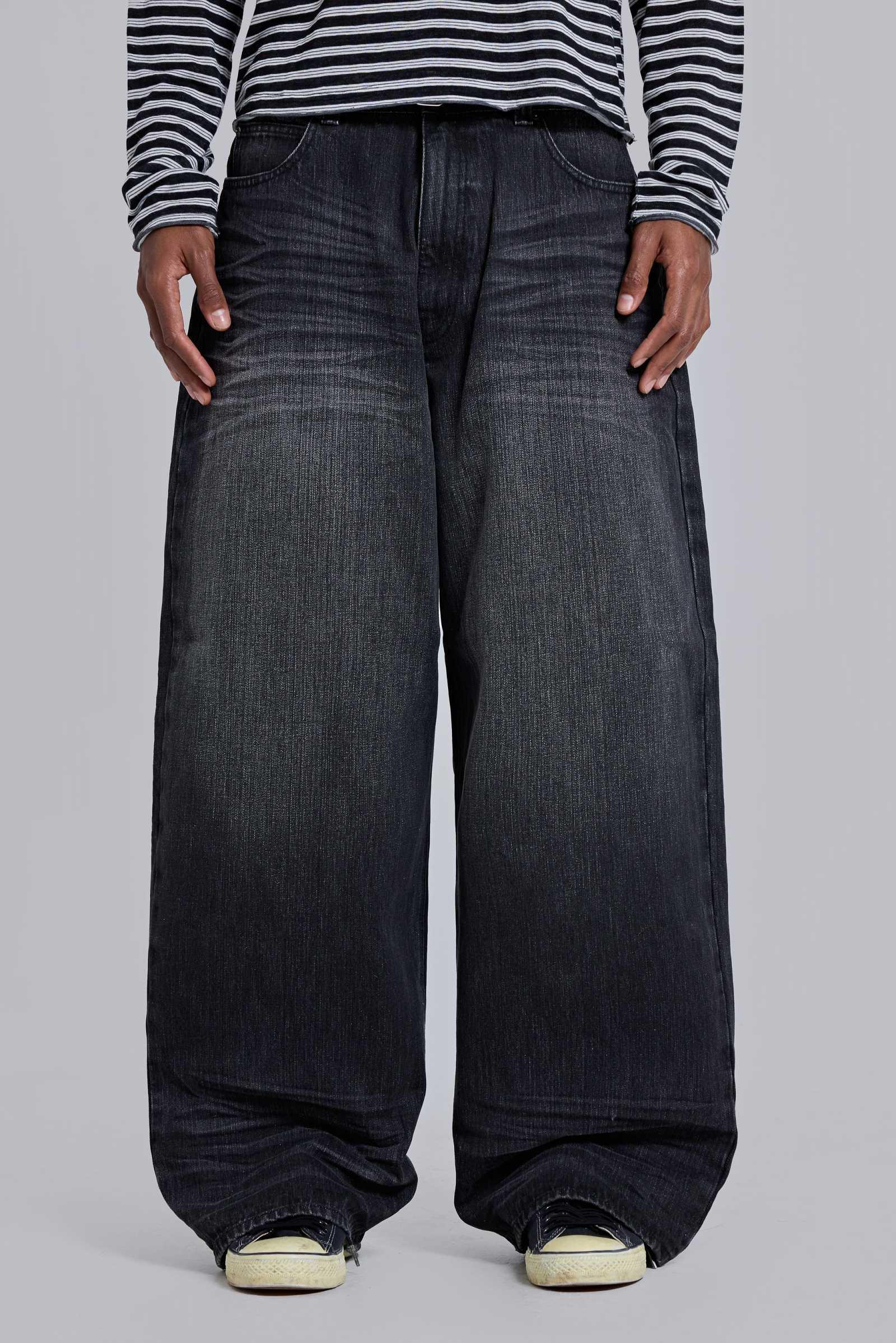 BLACK WASHED FALCON XL COLOSSUS JEAN