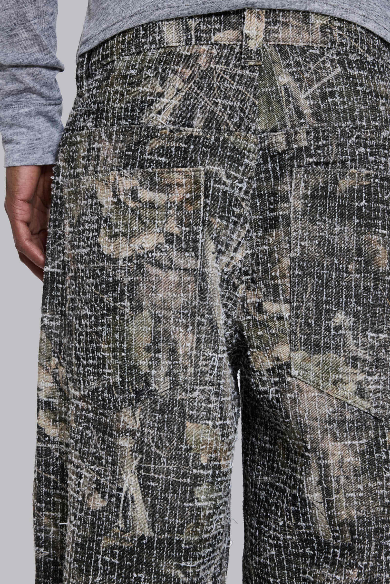 Needle Punch Woodland Camo Colossus Jeans