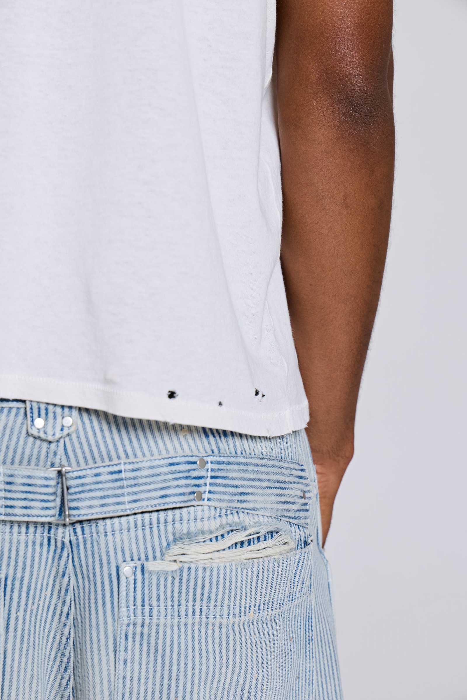 Pinstripe Double Knee Carpenter Jeans