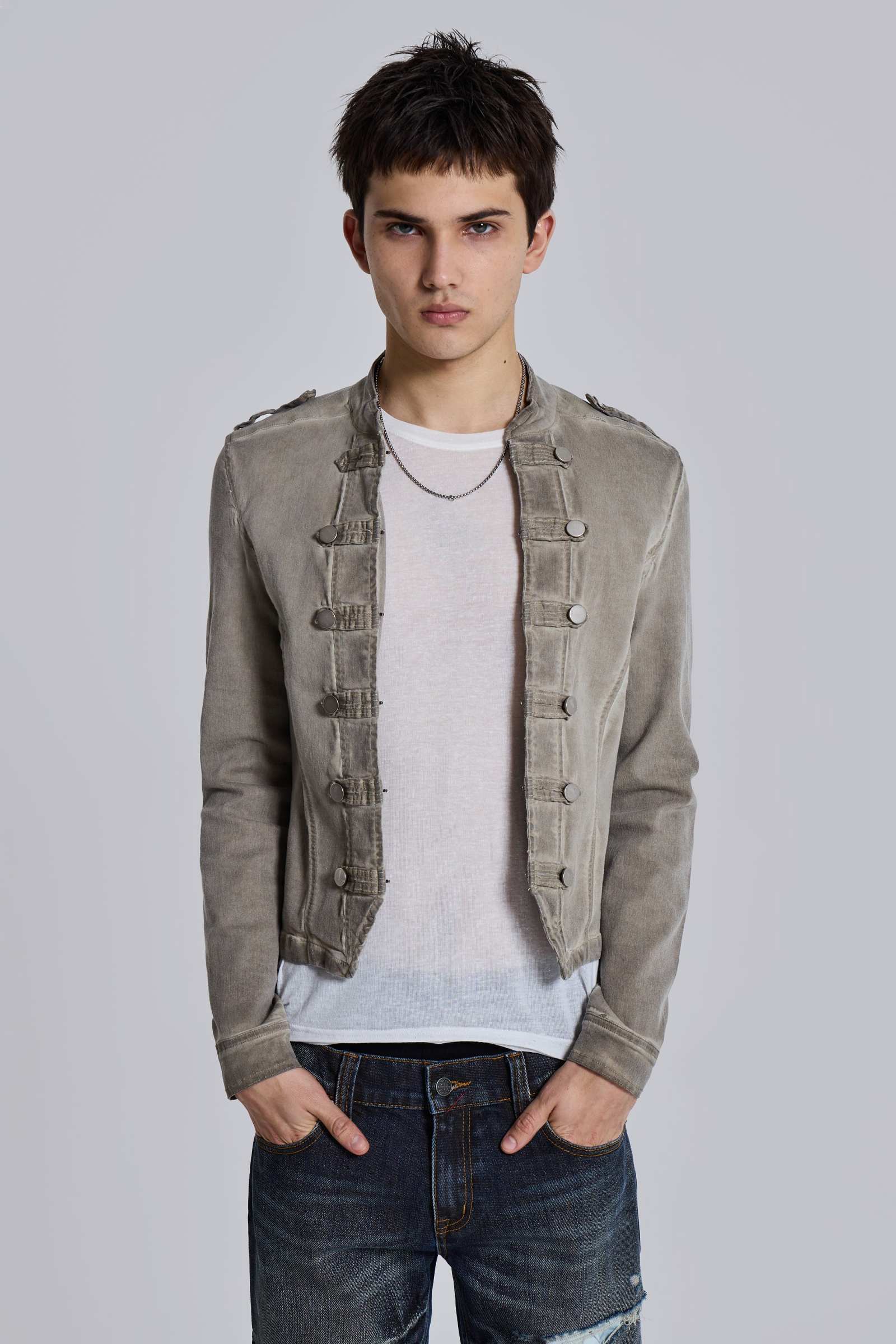 Rebel Military Jacket in Clay