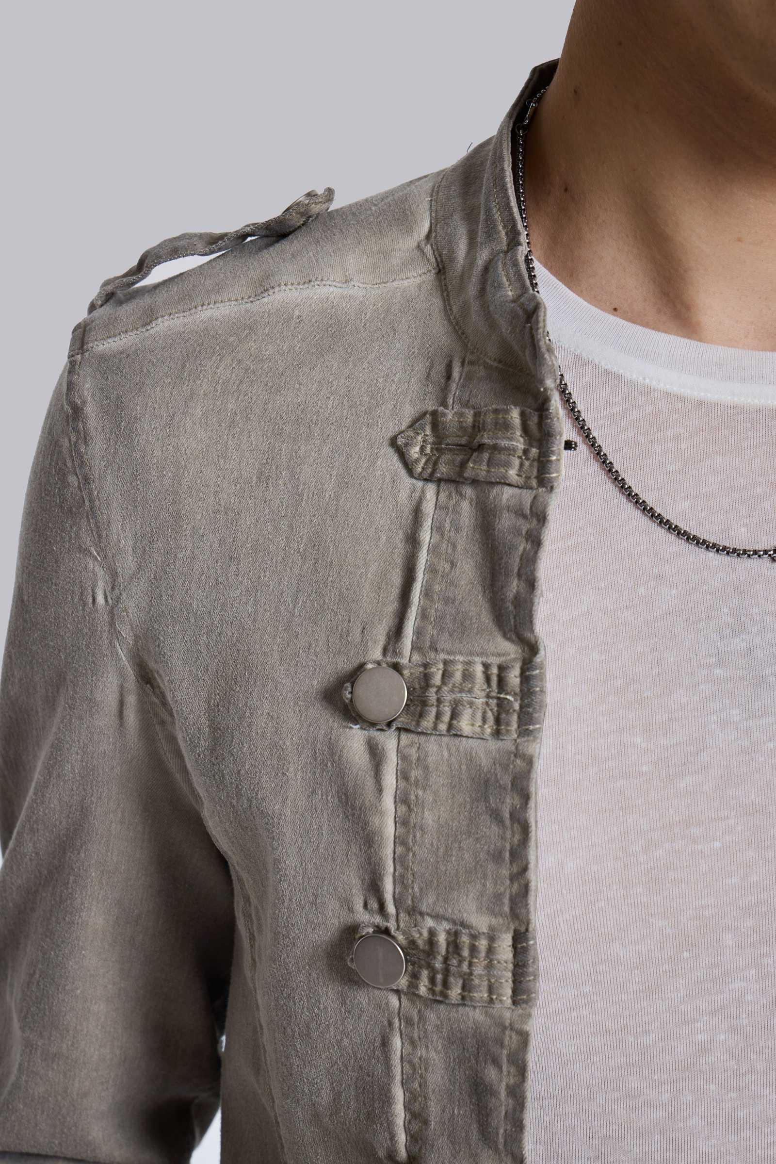 Rebel Military Jacket in Clay