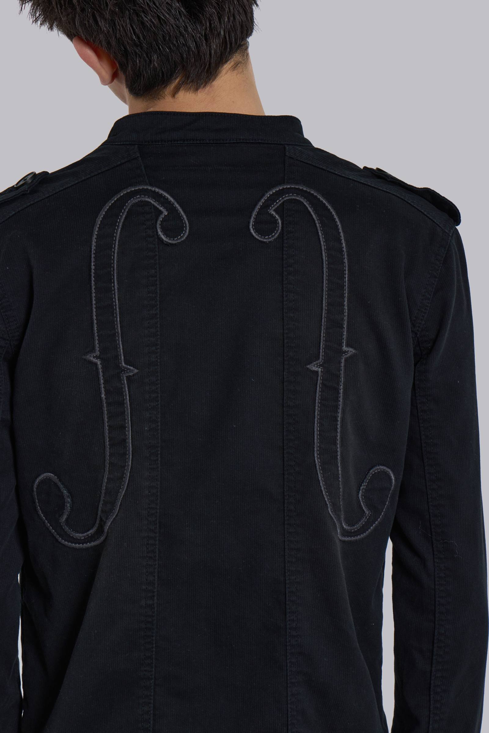 Violin Double Breasted Military Jacket
