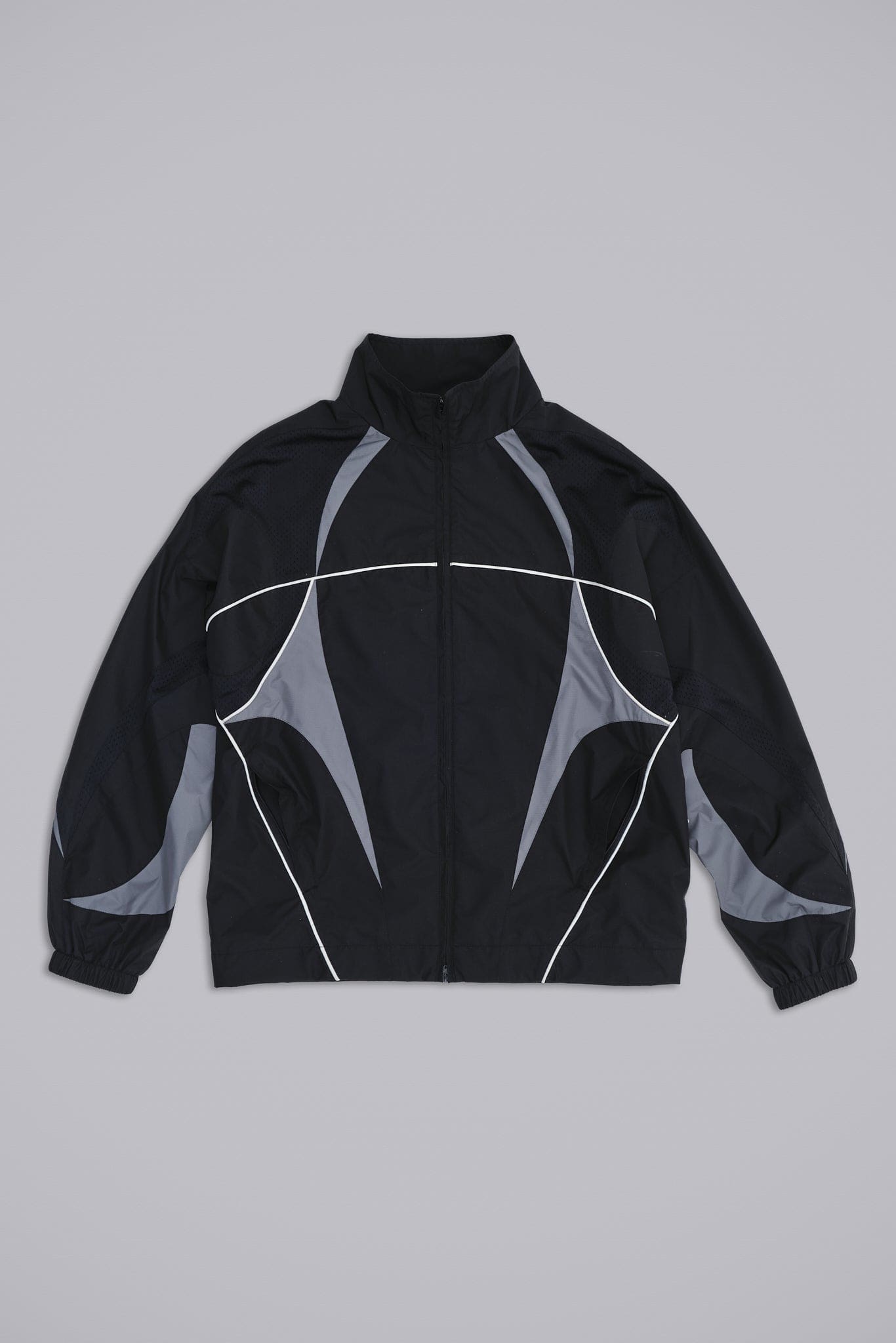 Black Panelled Vapor Jacket