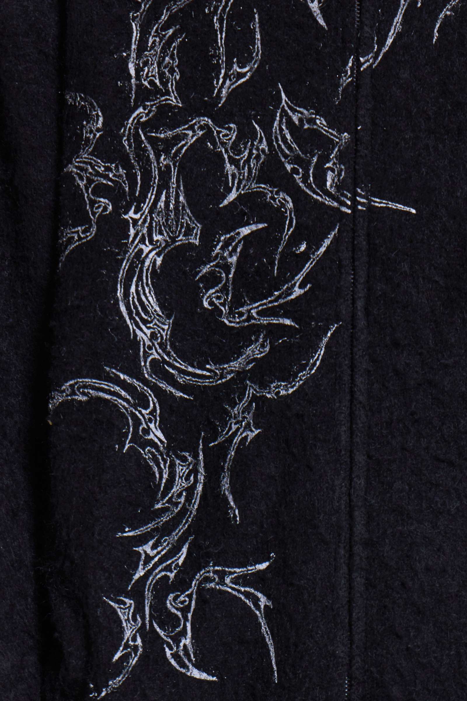 Scratch Mohair Zip-Up Hoodie