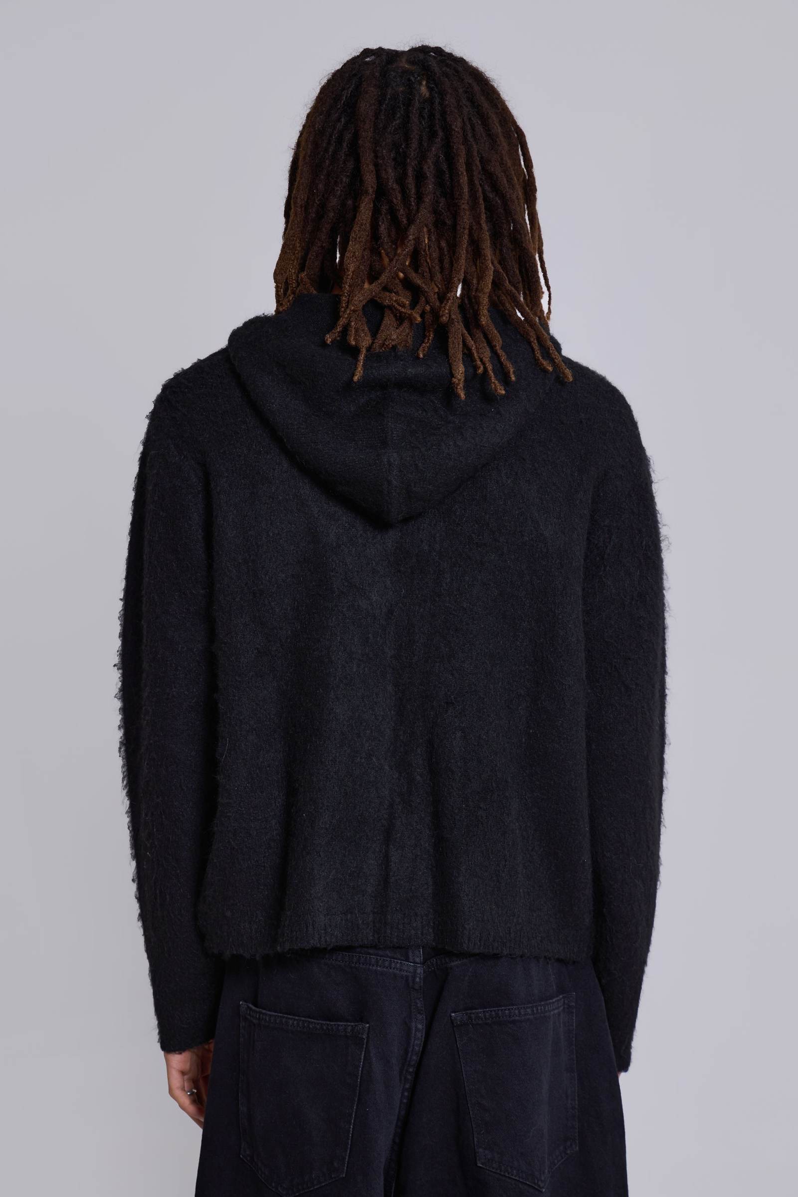 Scratch Mohair Zip-Up Hoodie