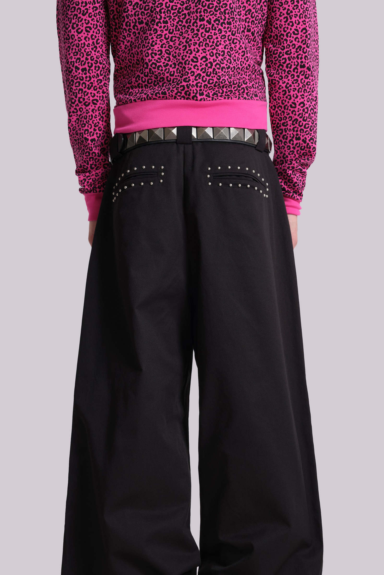 Studded Black Goliath Suit Pants