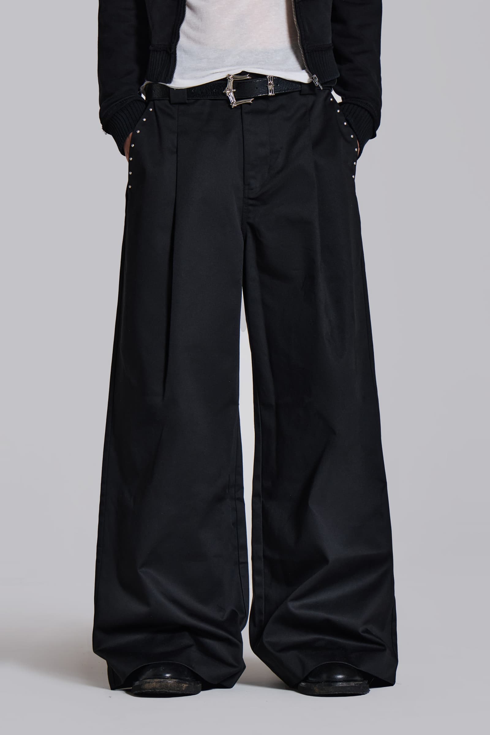 Studded Black Goliath Suit Pants