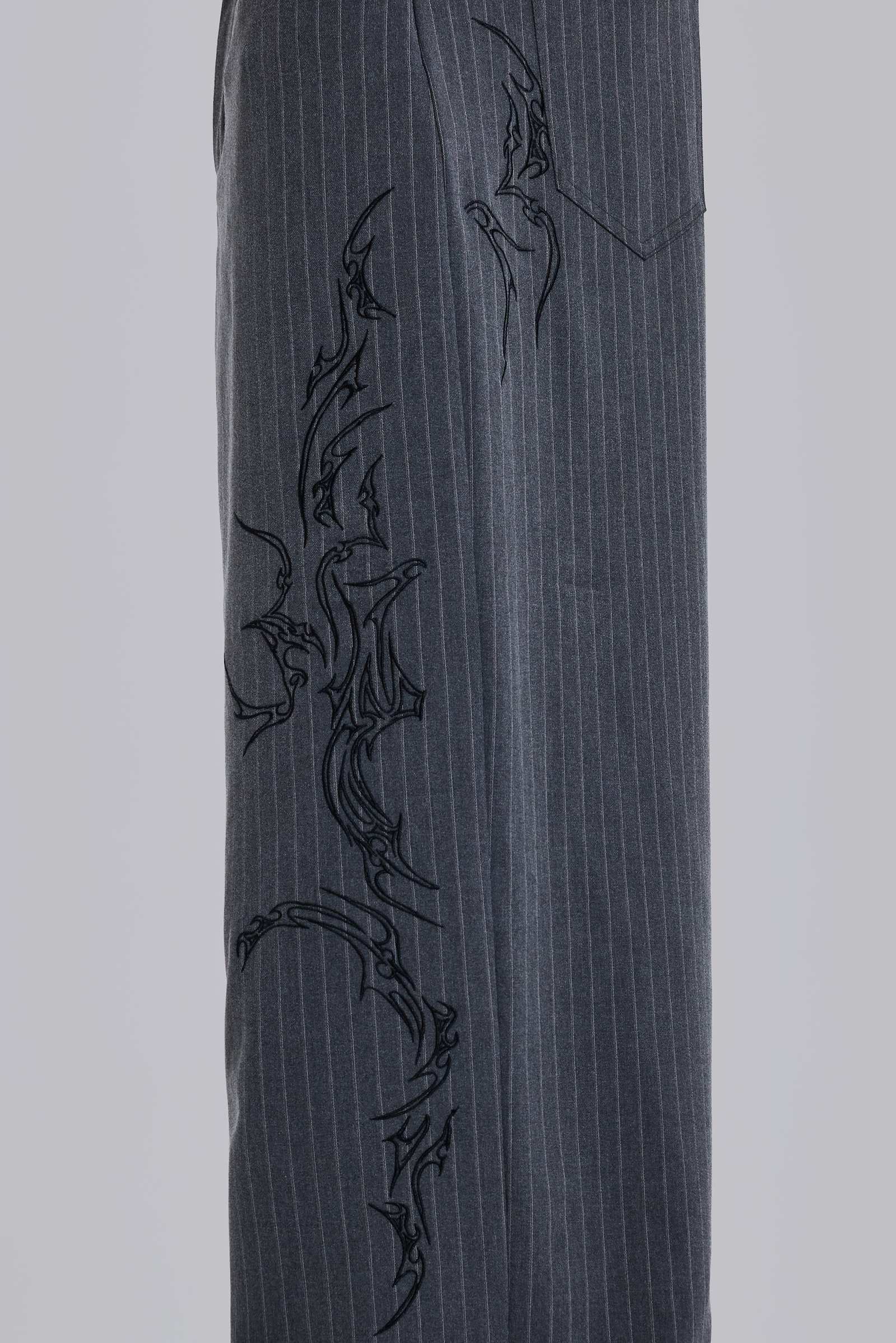 Tattoo Pinstripe Goliath Suit Pants