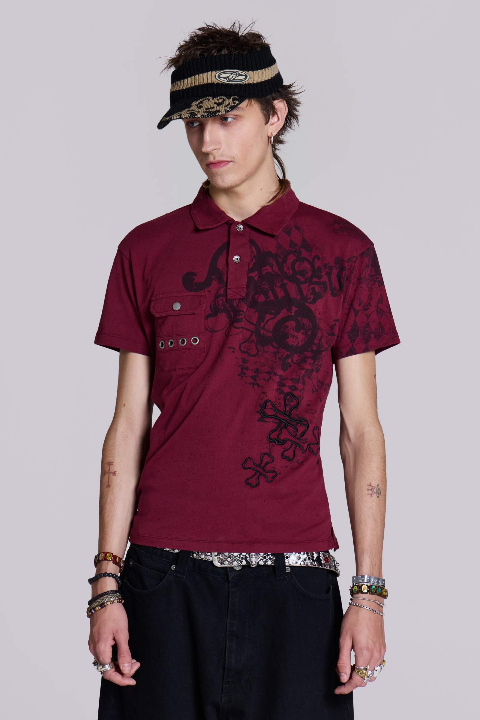 【JADED LONDON】送料関税込み Oskar Knitted バイザー Oskar Knitted Visor | Jaded London | Clothing