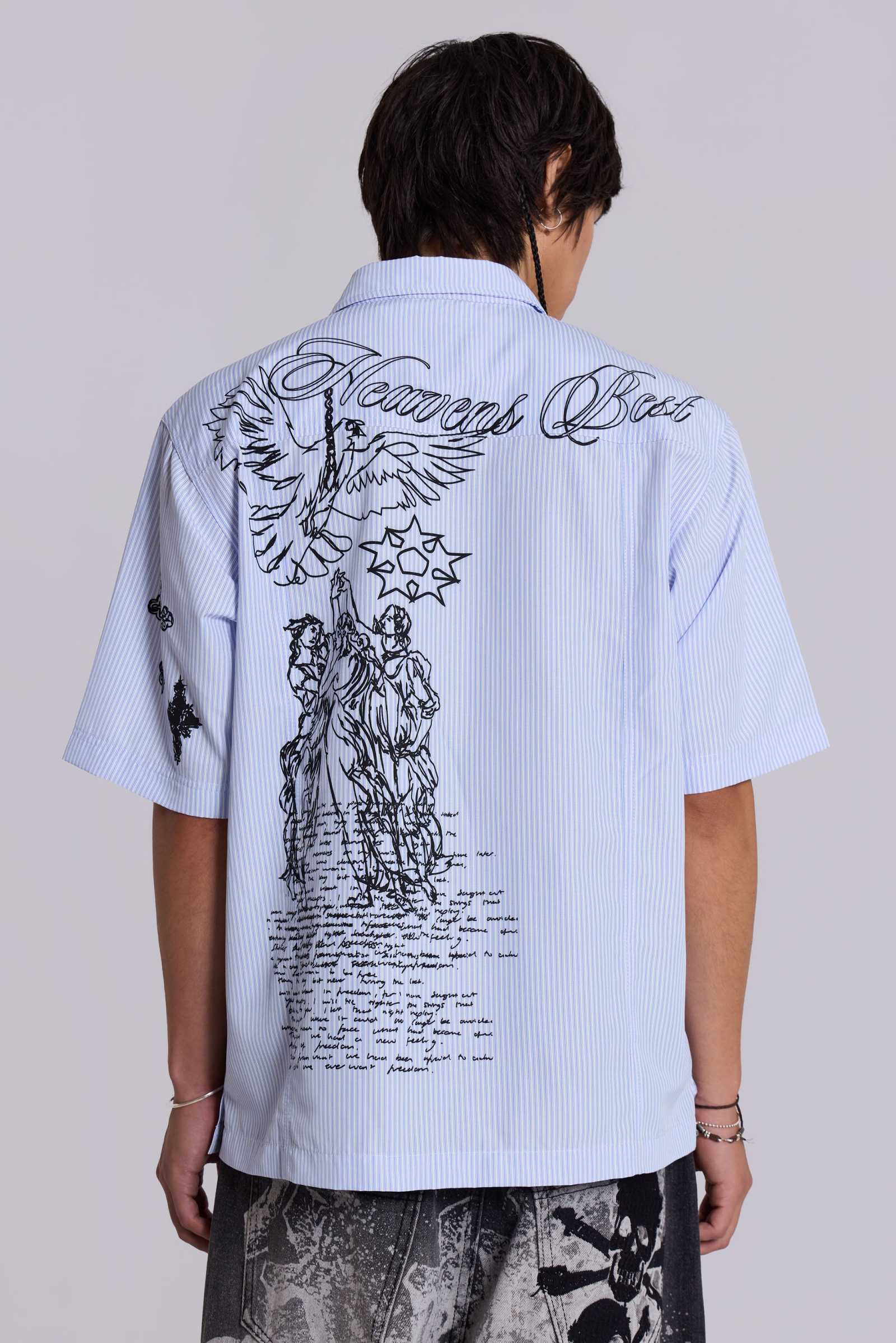 Sketch Pinstripe Shirt | Jaded London | Clothing