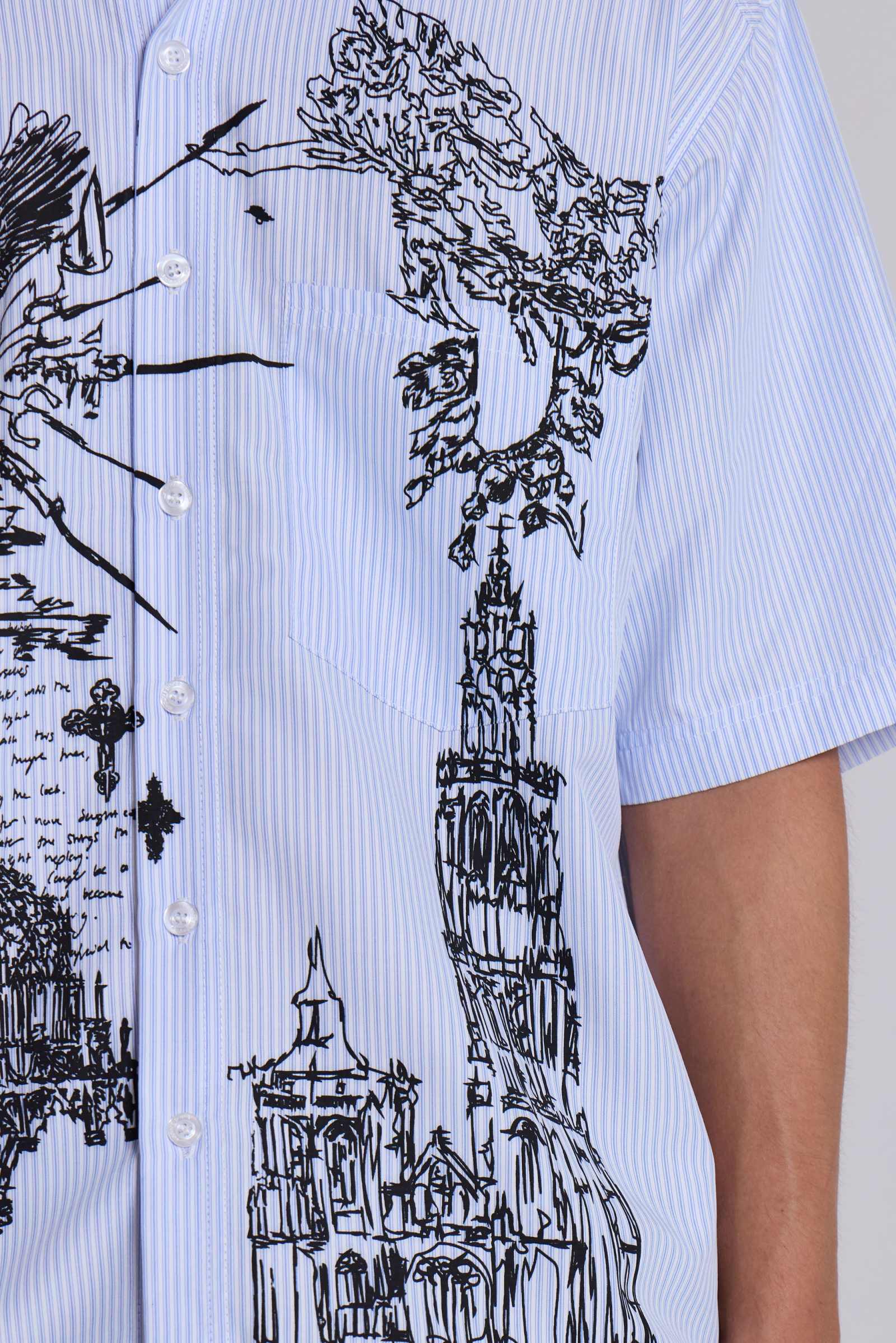 【JADED LONDON】 送料関税込み Tour Stripe T-Shirt Shop Stereo Stripe Shirt | Jaded London | Clothing