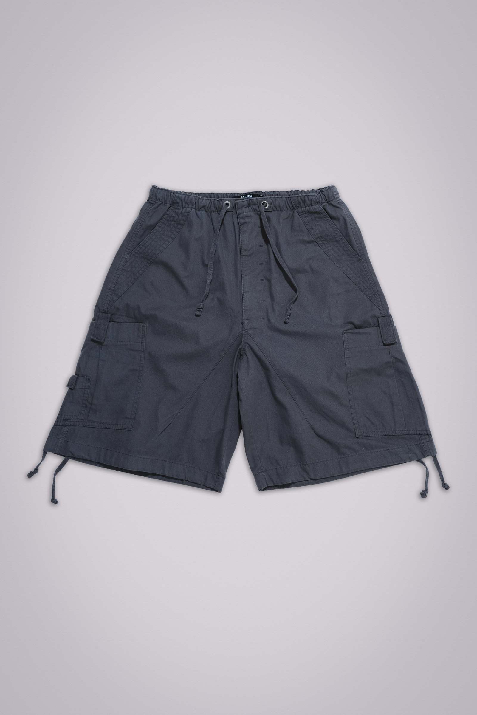 Vintage Grey Parachute Cargo Shorts