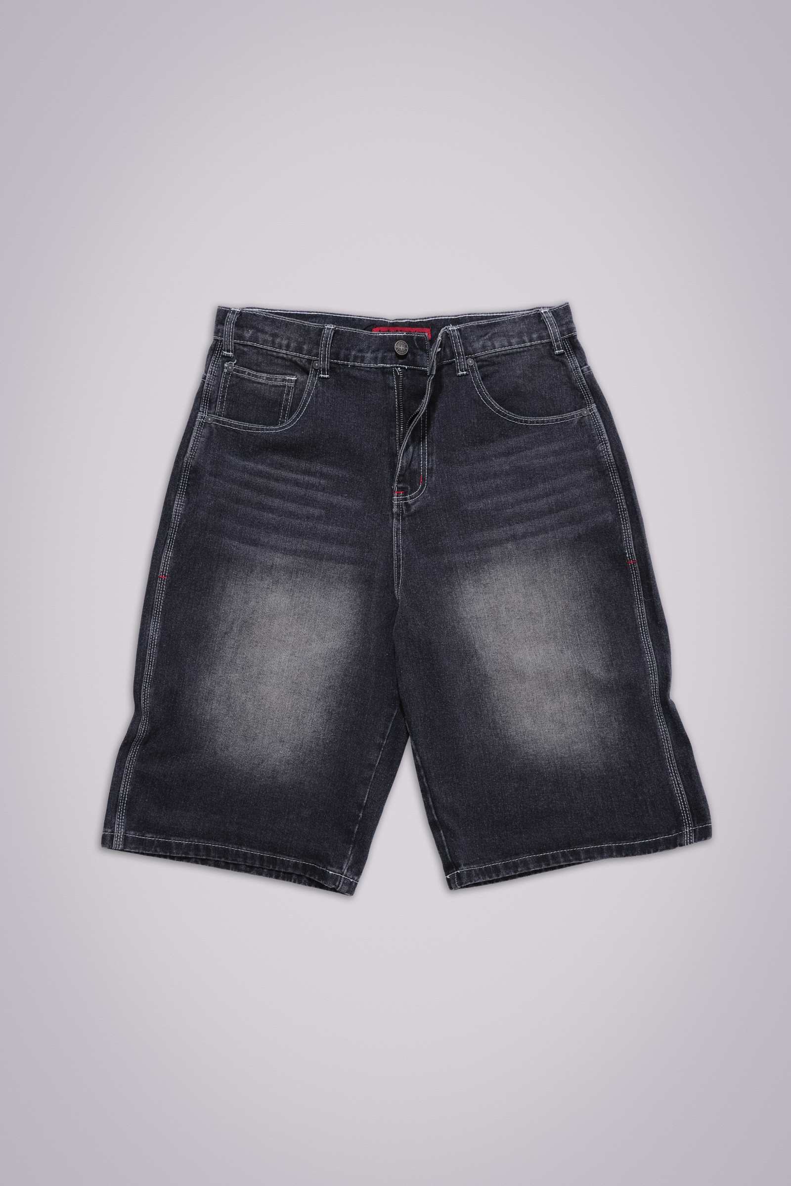 Shop Washed Black Jumbo Jorts Jaded London Clothing