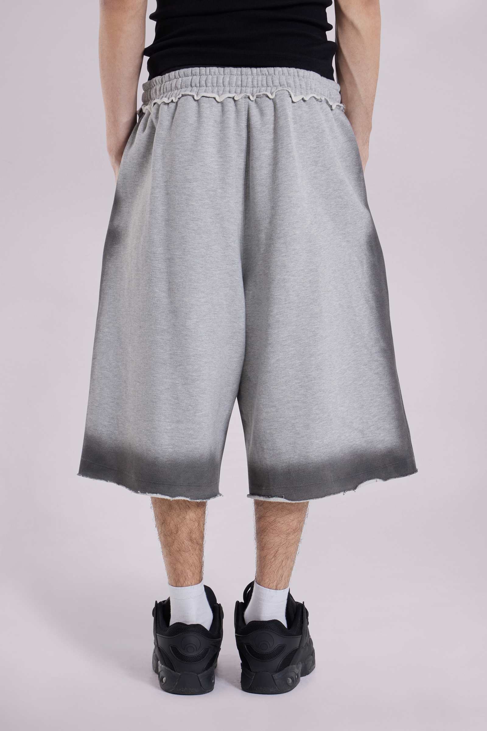 Grey Spray Monster Shorts