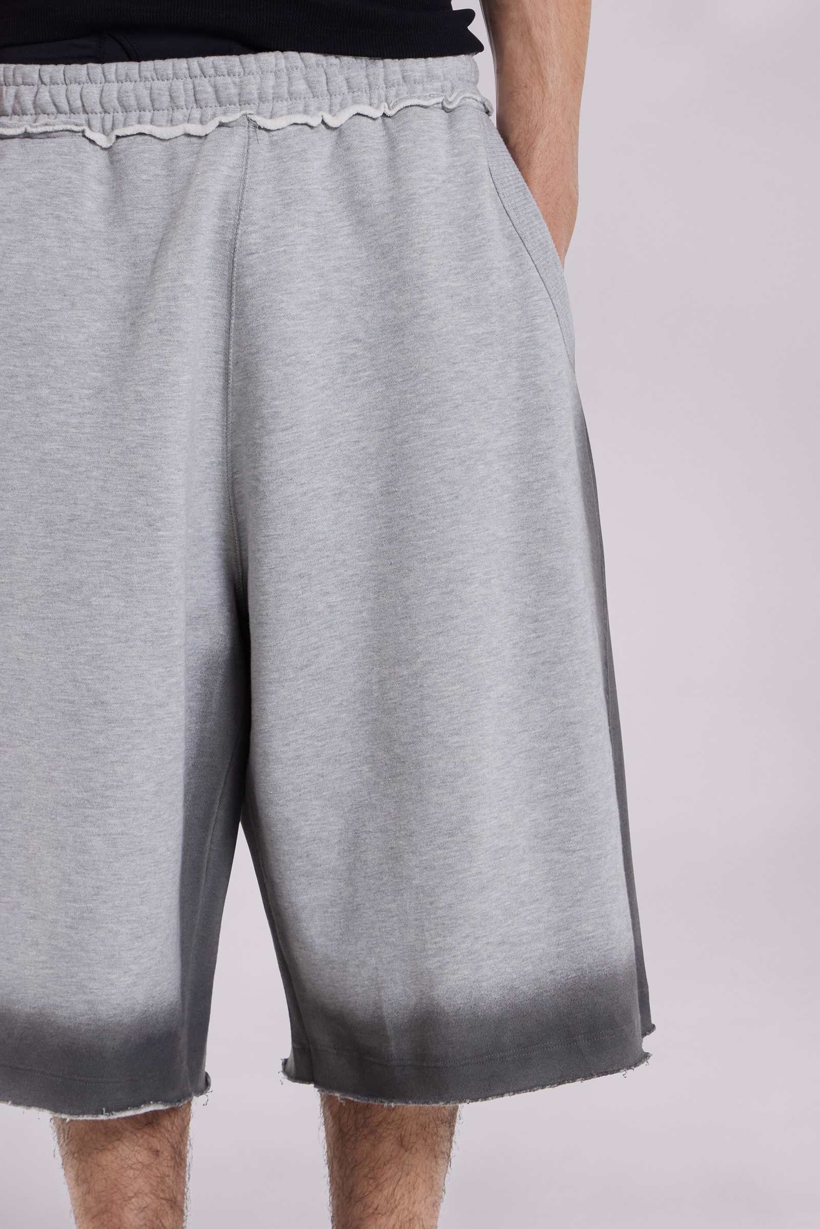 Grey Spray Monster Shorts