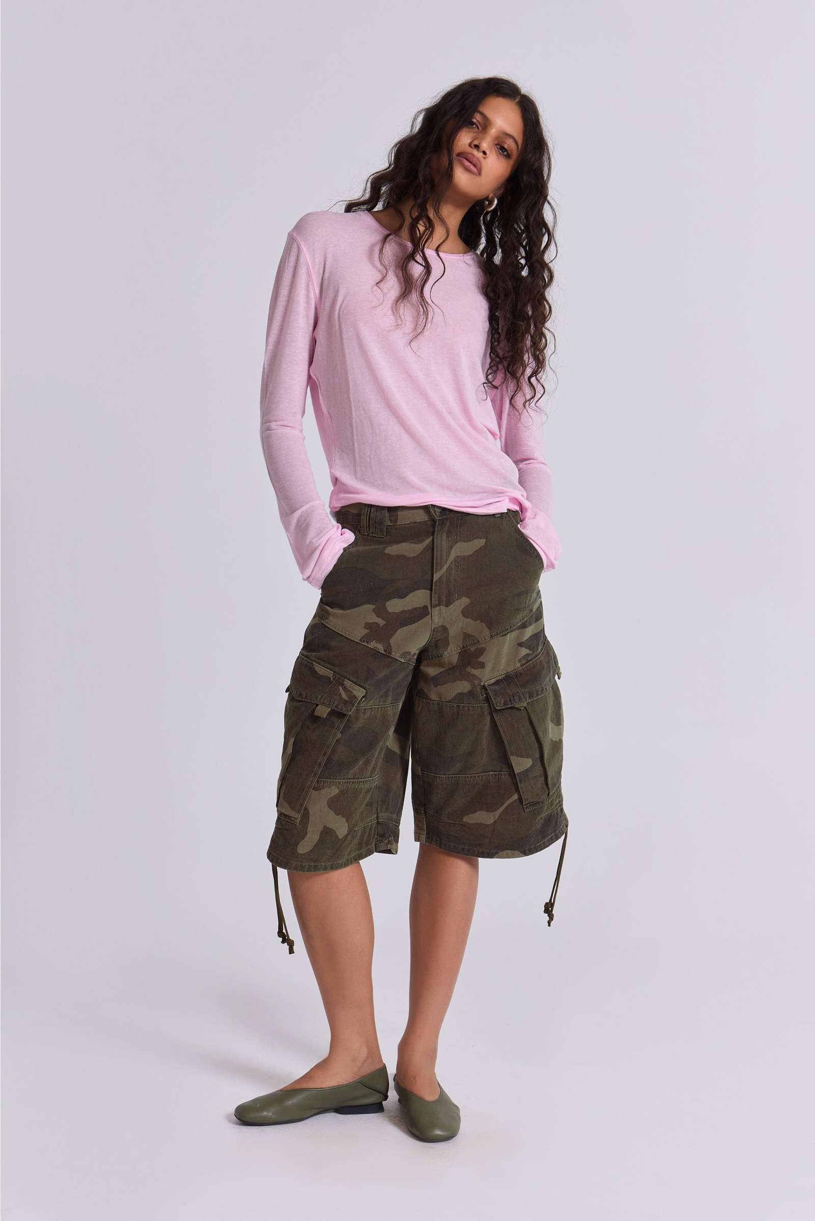 Cadet Camo Baggy Shorts