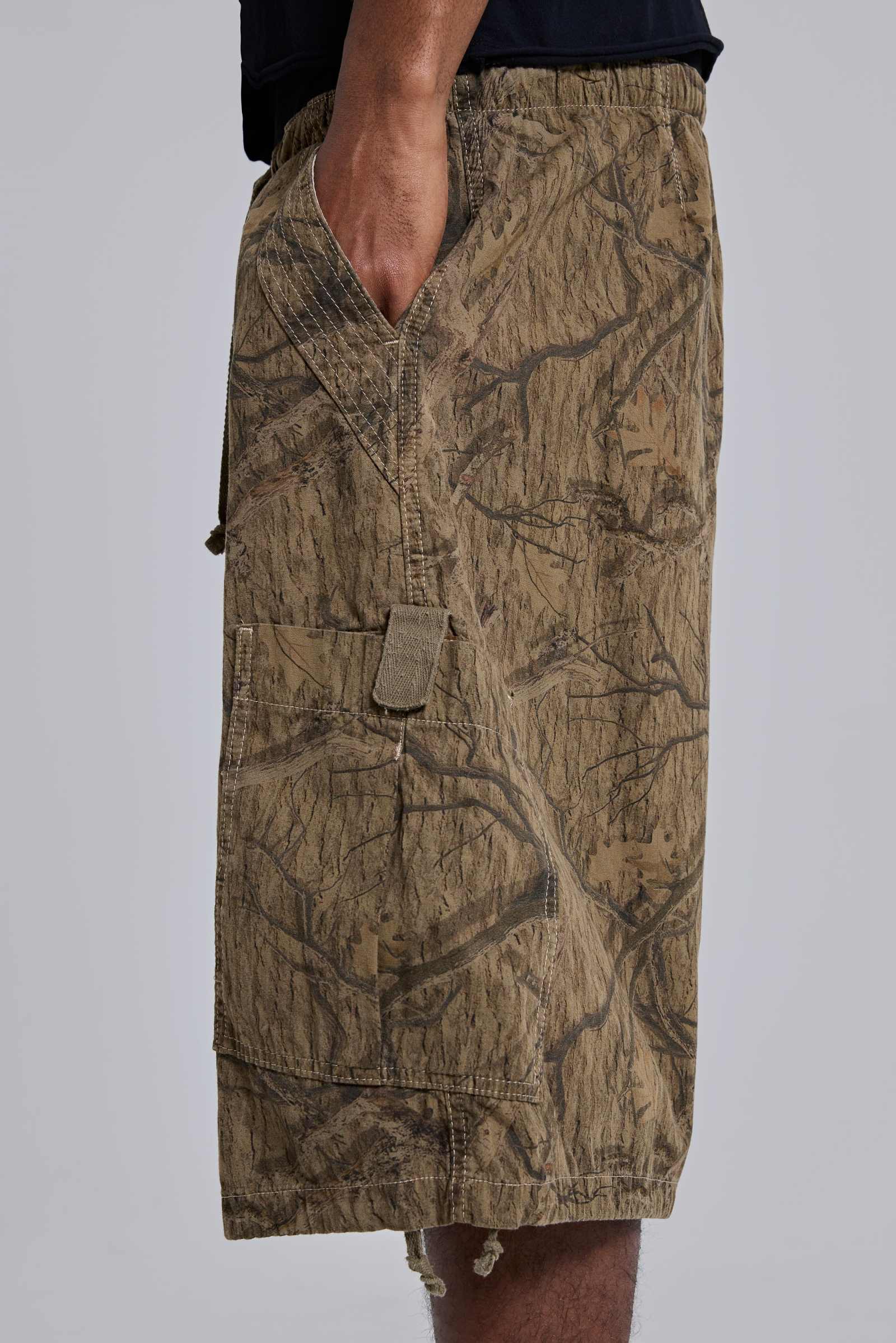 Forest Camo Parachute Shorts