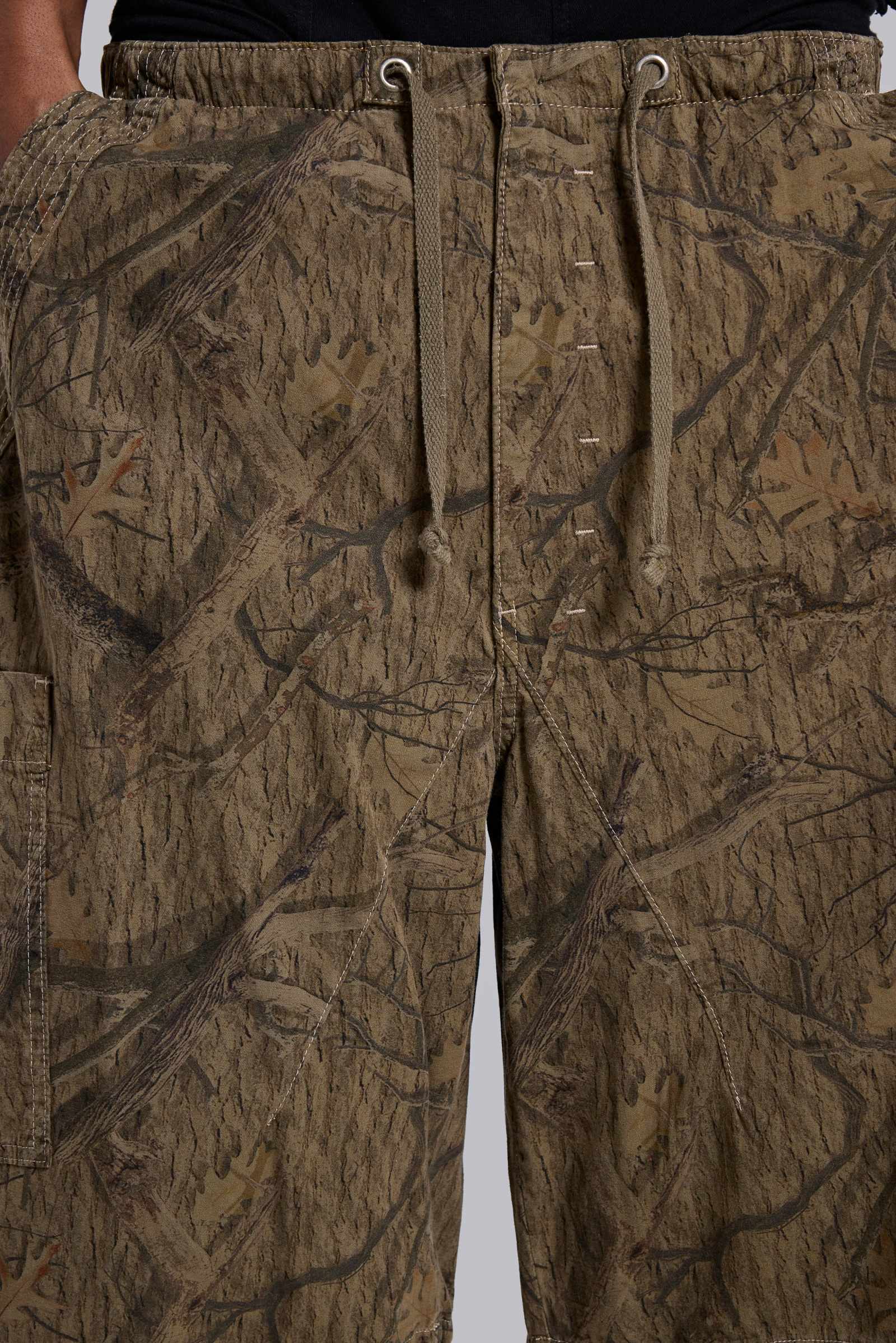 Forest Camo Parachute Shorts