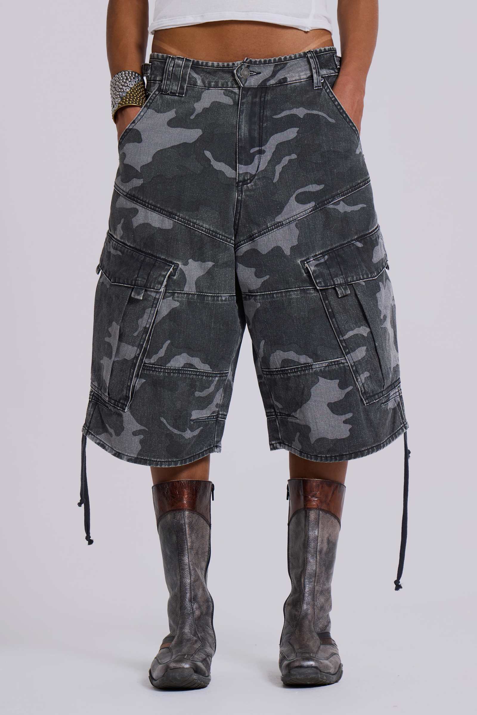 ☆JADED LONDON☆ Cadet Baggy Shorts ショートジーンズ ☆JADED LONDON☆ Cadet Baggy Shorts ショートジーンズ