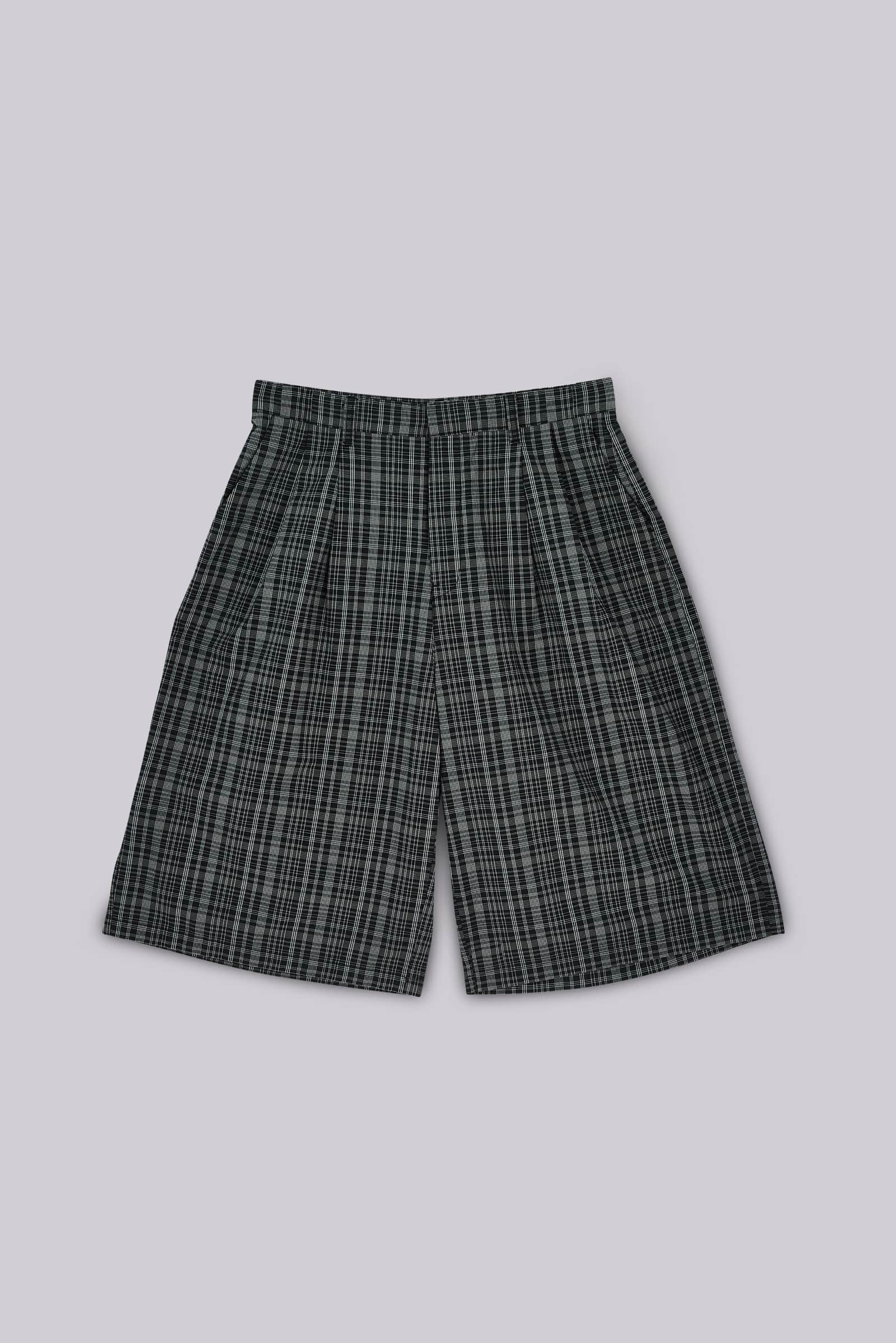 Black Check Jumbo Jorts