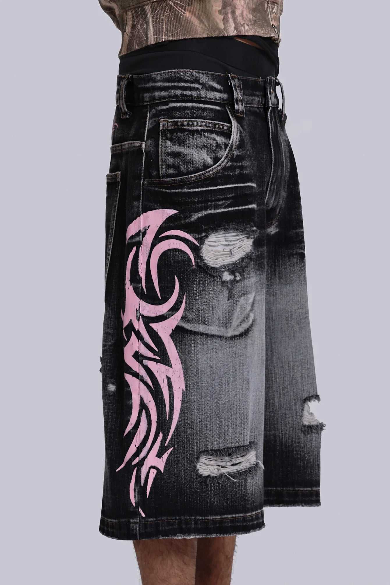 Pink Blade Colossus Jorts