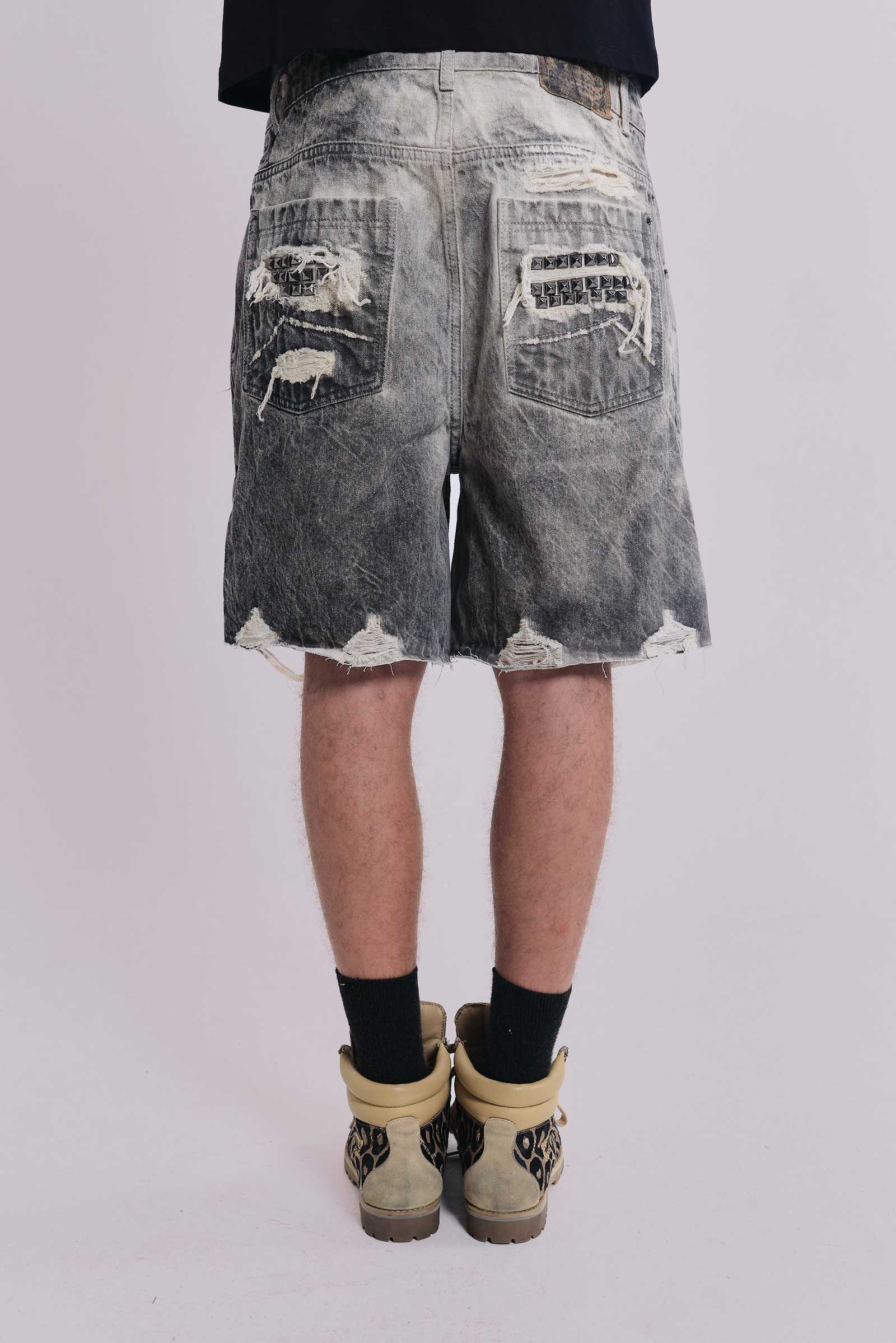 Dirty Studded Glasto Shorts