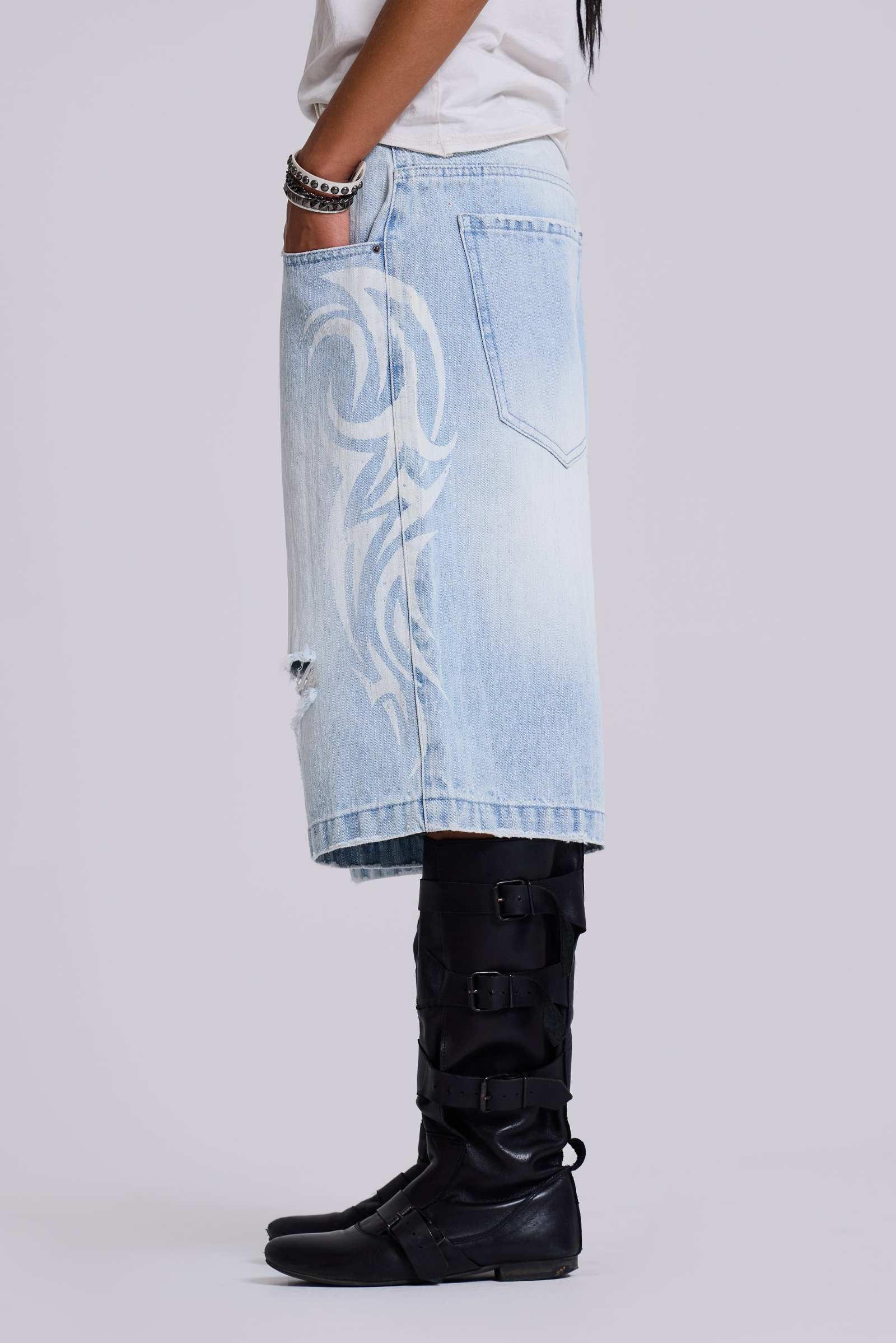 Bleach Blade Colossus Jorts | Jaded London | Clothing