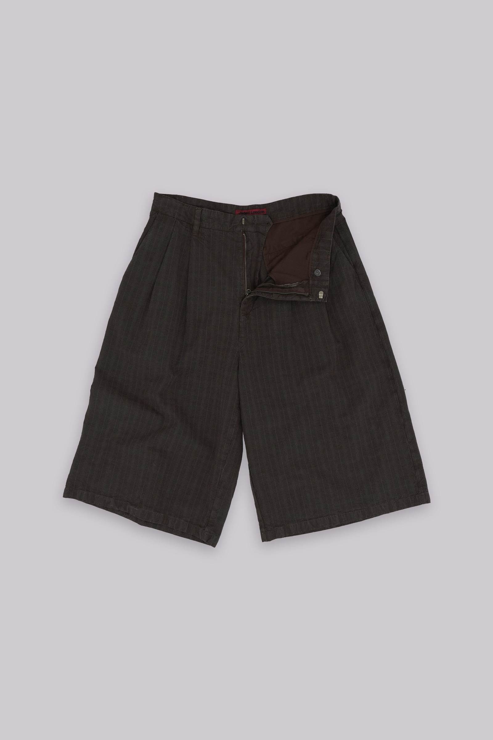 【JADED LONDON】送料関税込み Brown Check Jumbo ジョーツ Brown Check Jumbo Jorts | Jaded London | Clothing