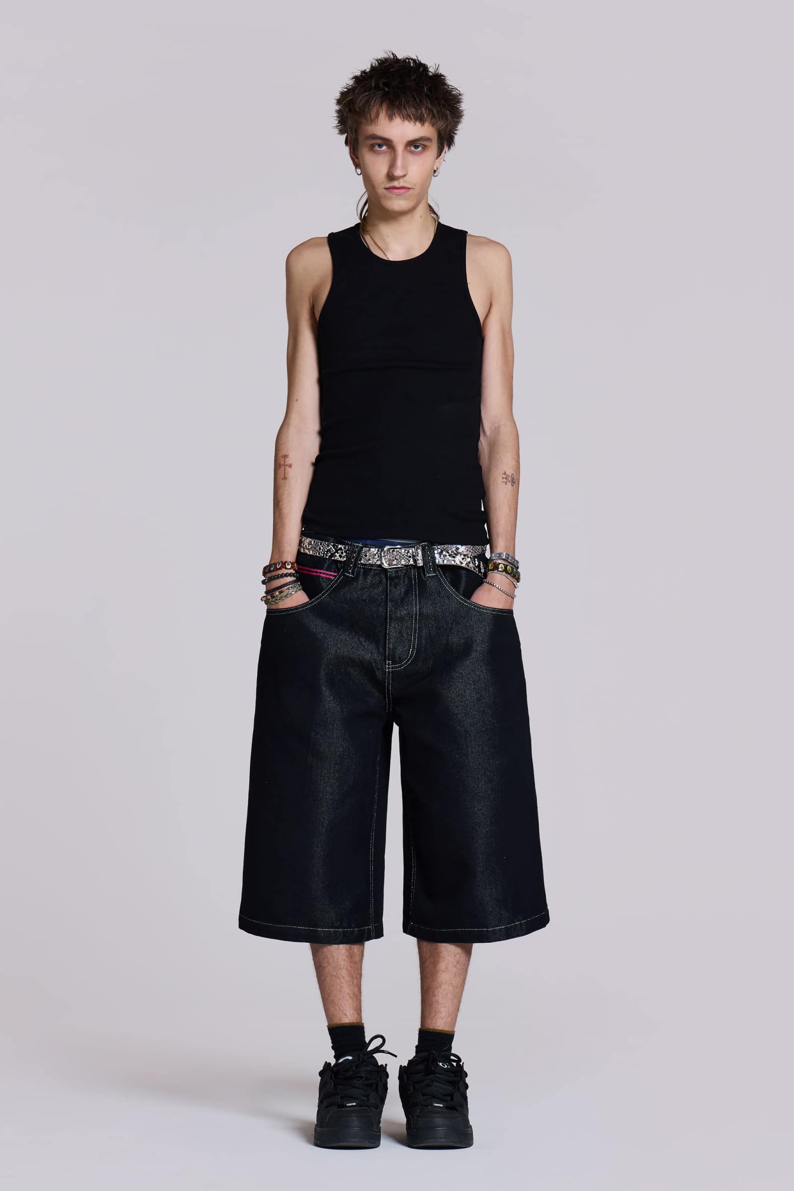 Sapphire Cross Colossus Jorts