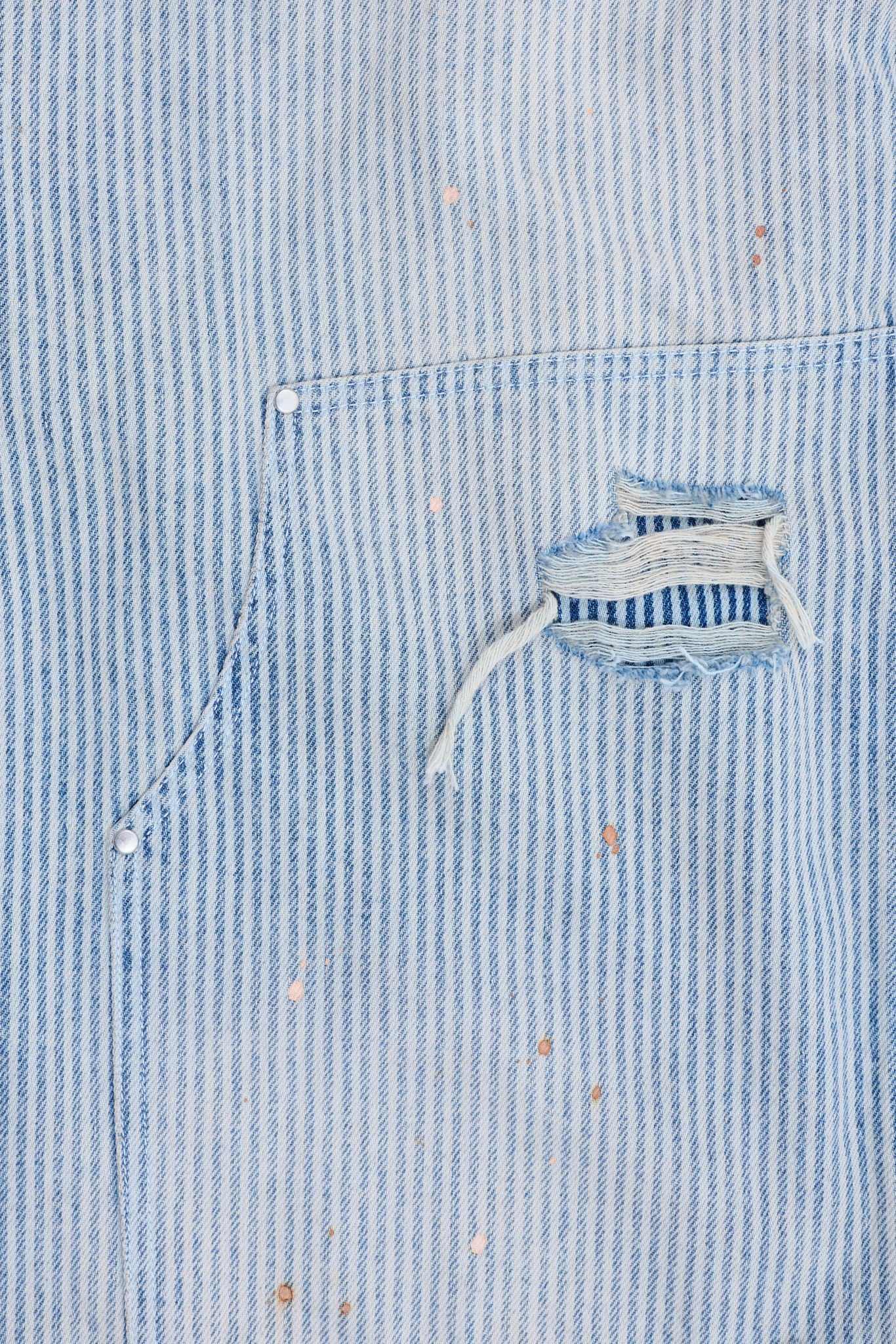 Pinstripe Double Knee Carpenter Jorts