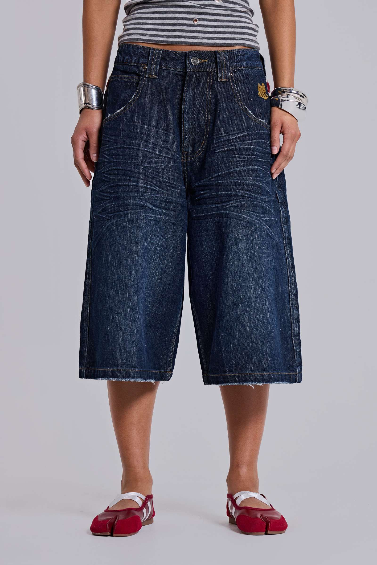 Union Jack Indigo Colossus Jorts