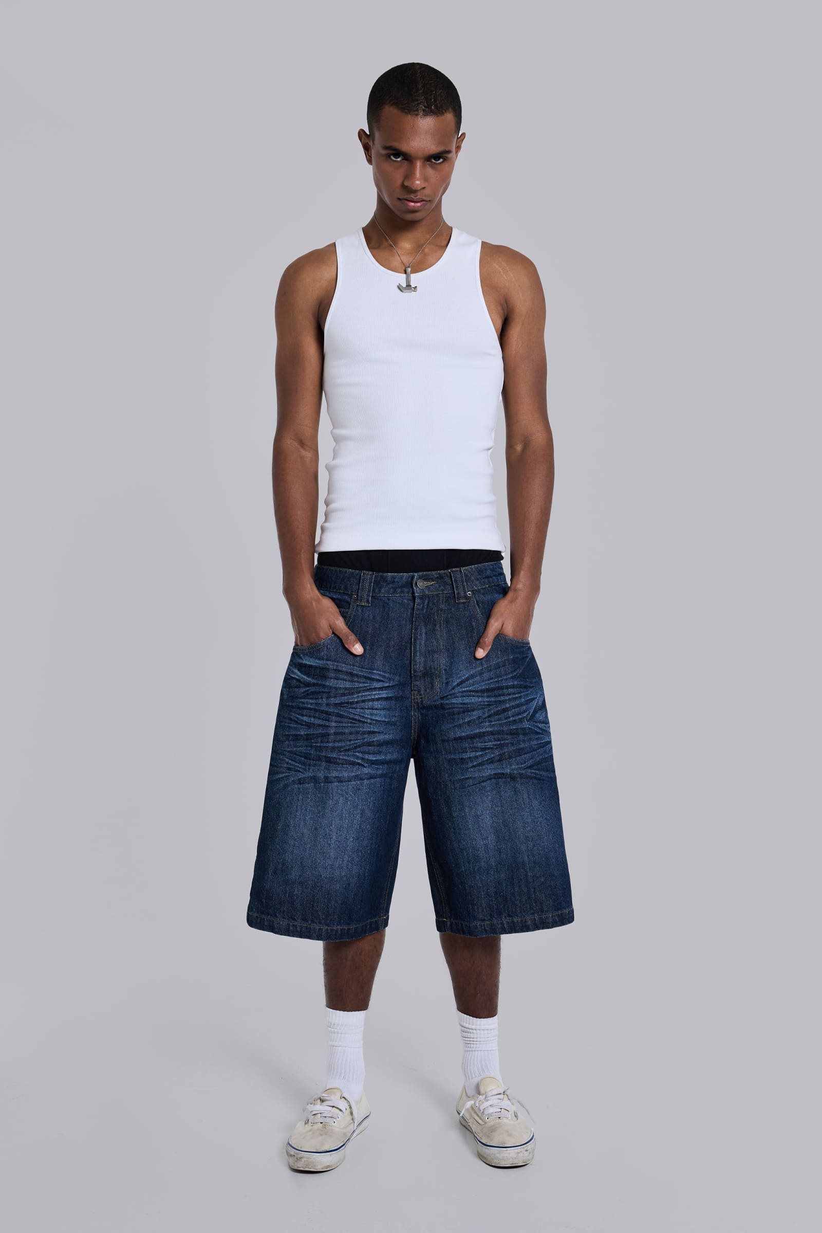 Union Jack Indigo Colossus Jorts