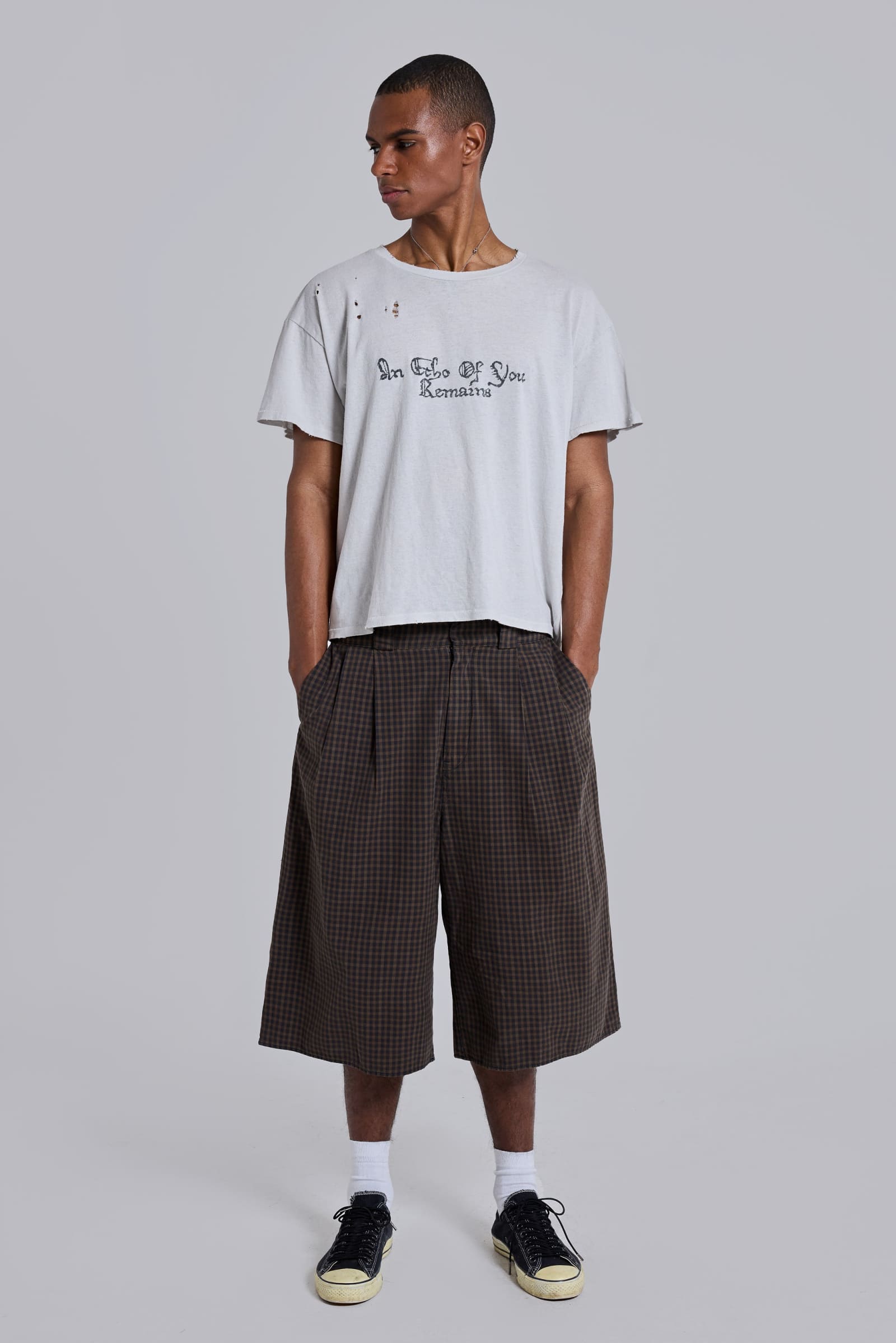 BLUE CHECK XL GOLIATH SHORTS