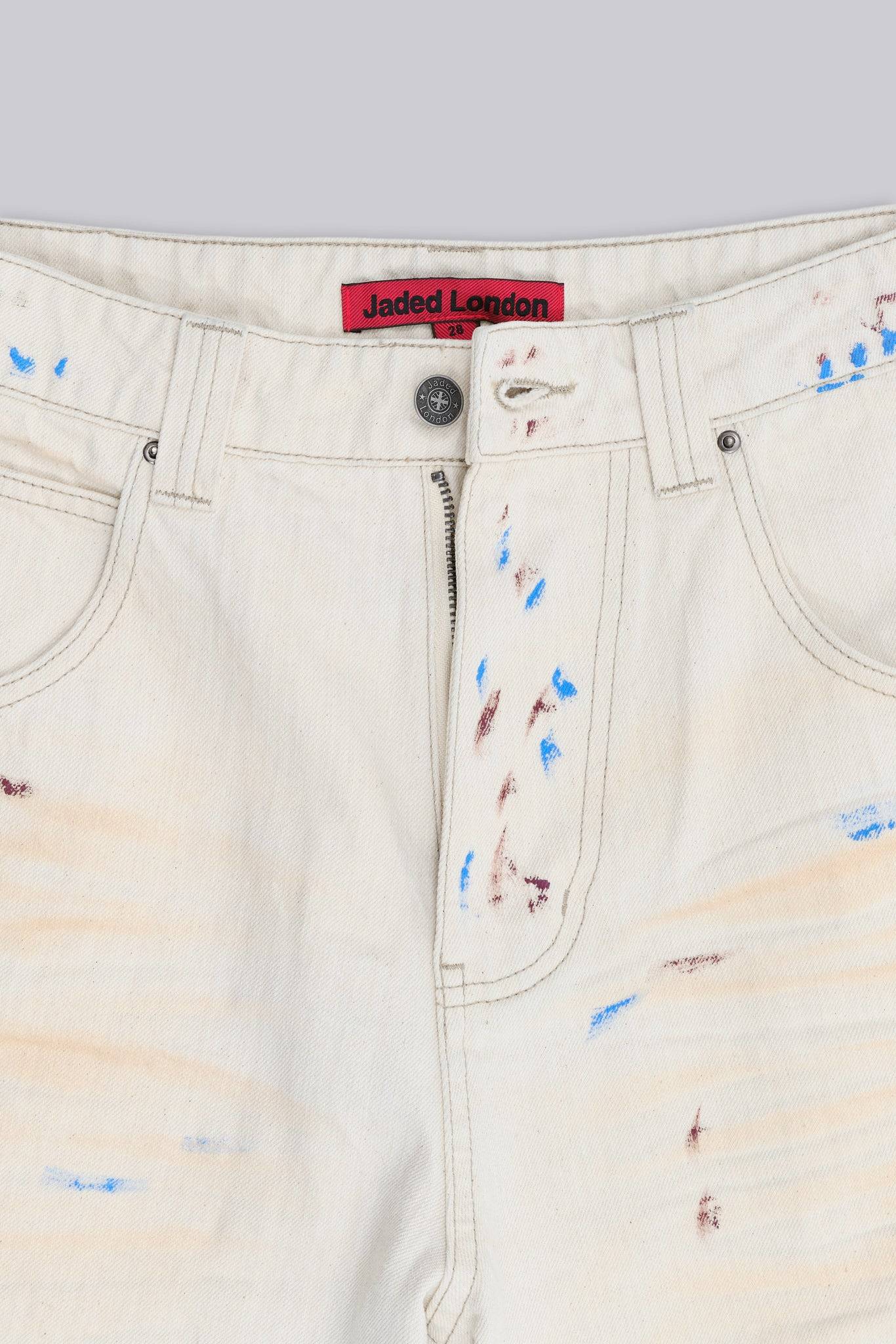 Ecru Paint Colossus Jorts