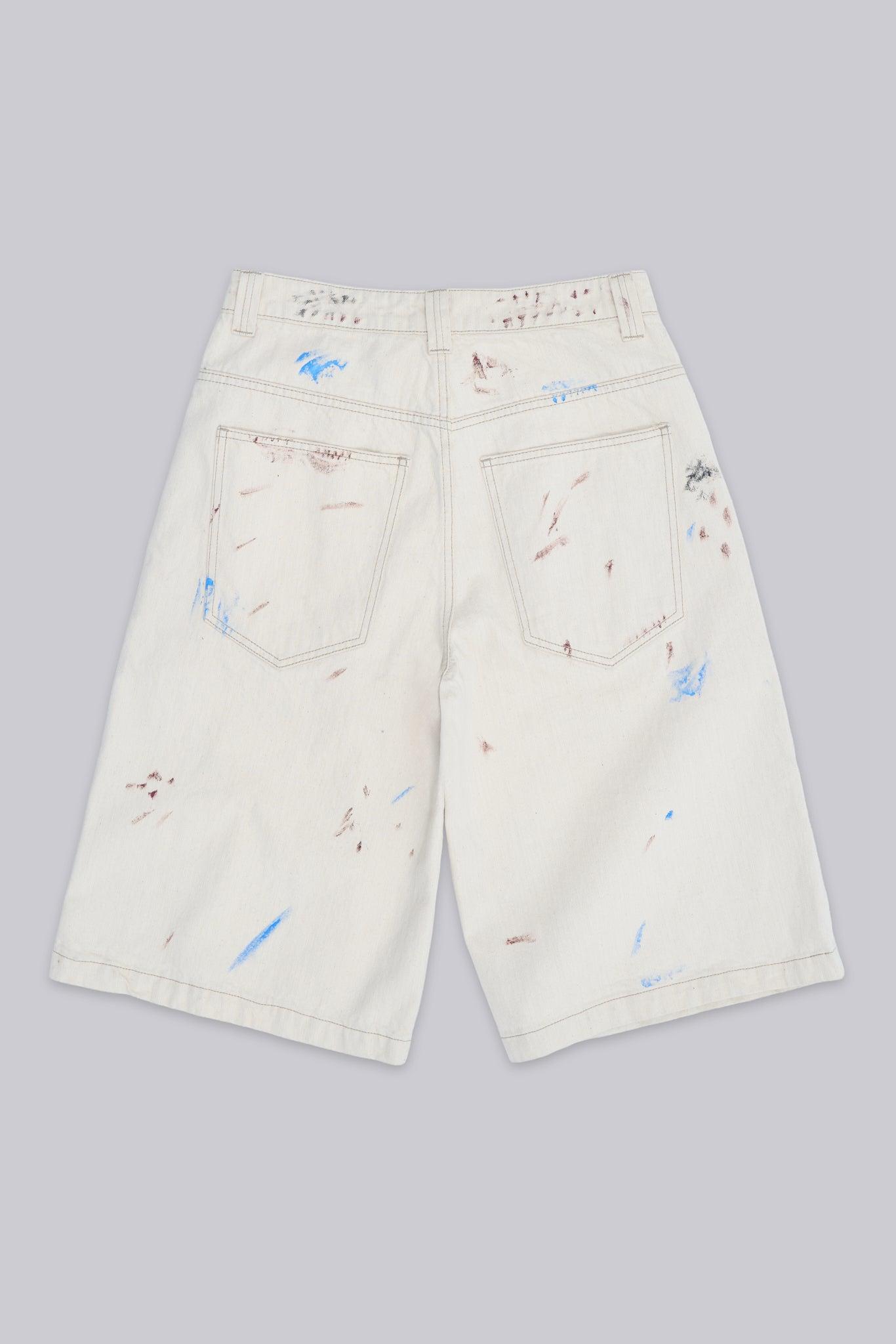 Ecru Paint Colossus Jorts