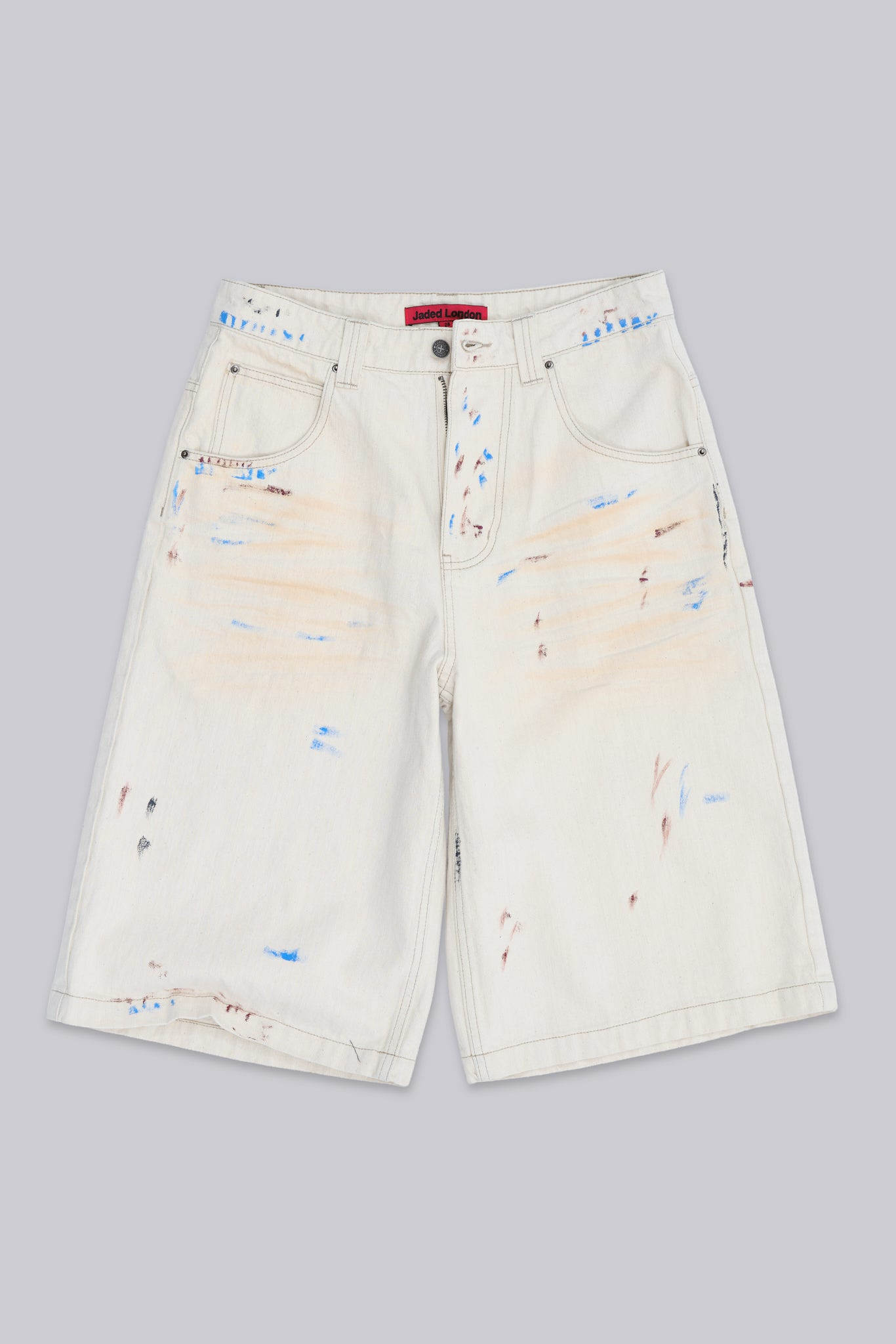 Ecru Paint Colossus Jorts