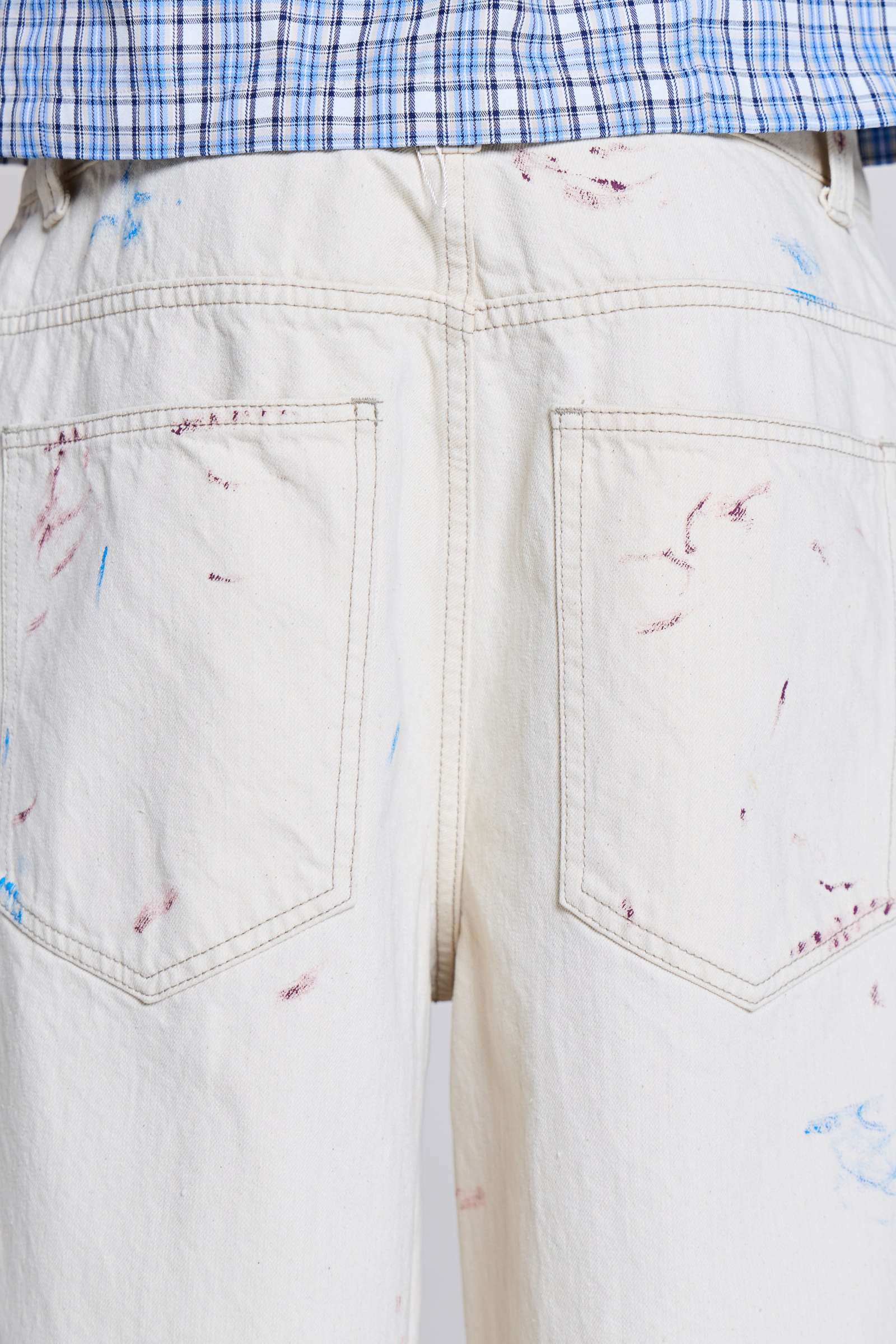 Ecru Paint Colossus Jorts