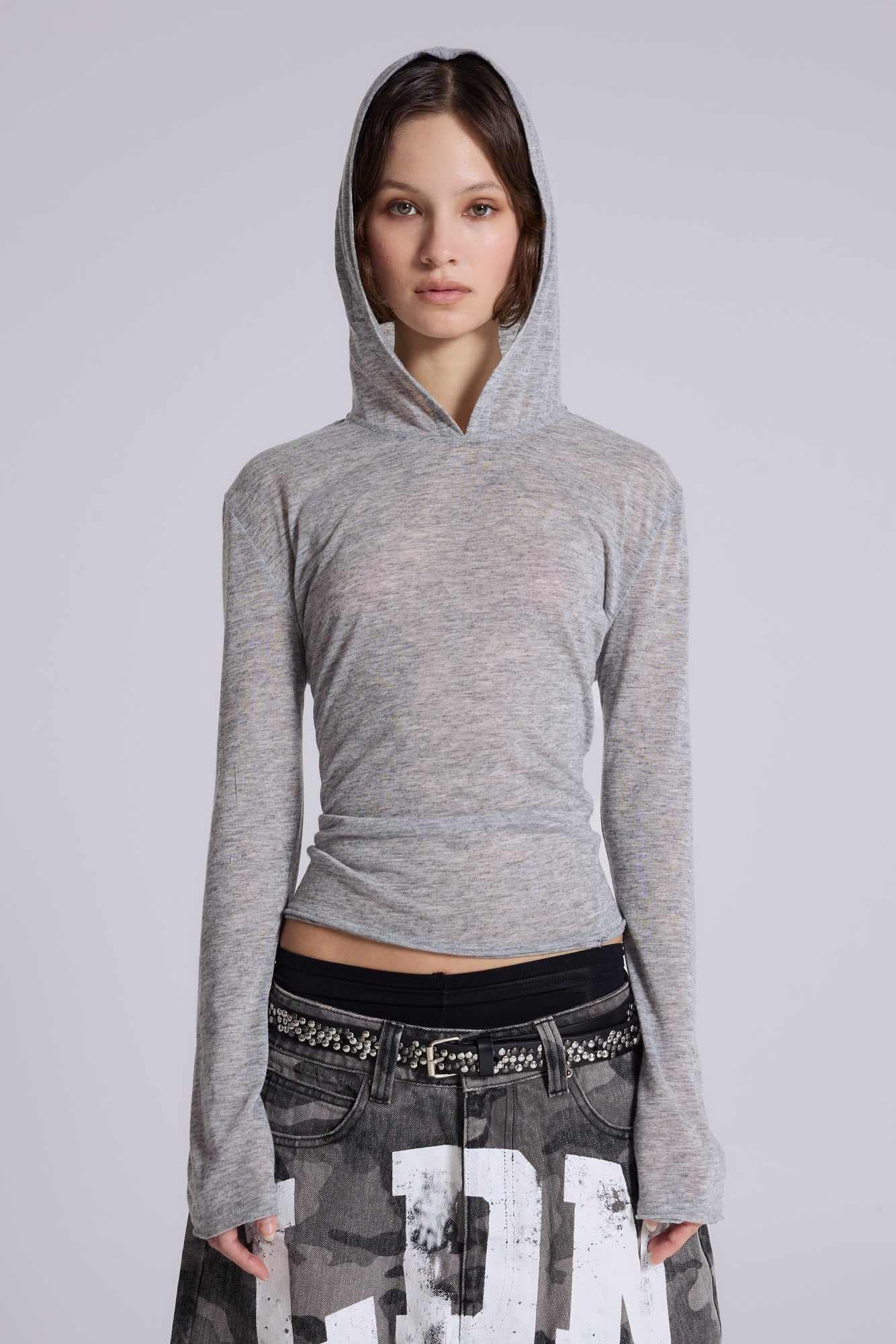 Grey Marl Mist Hoodie
