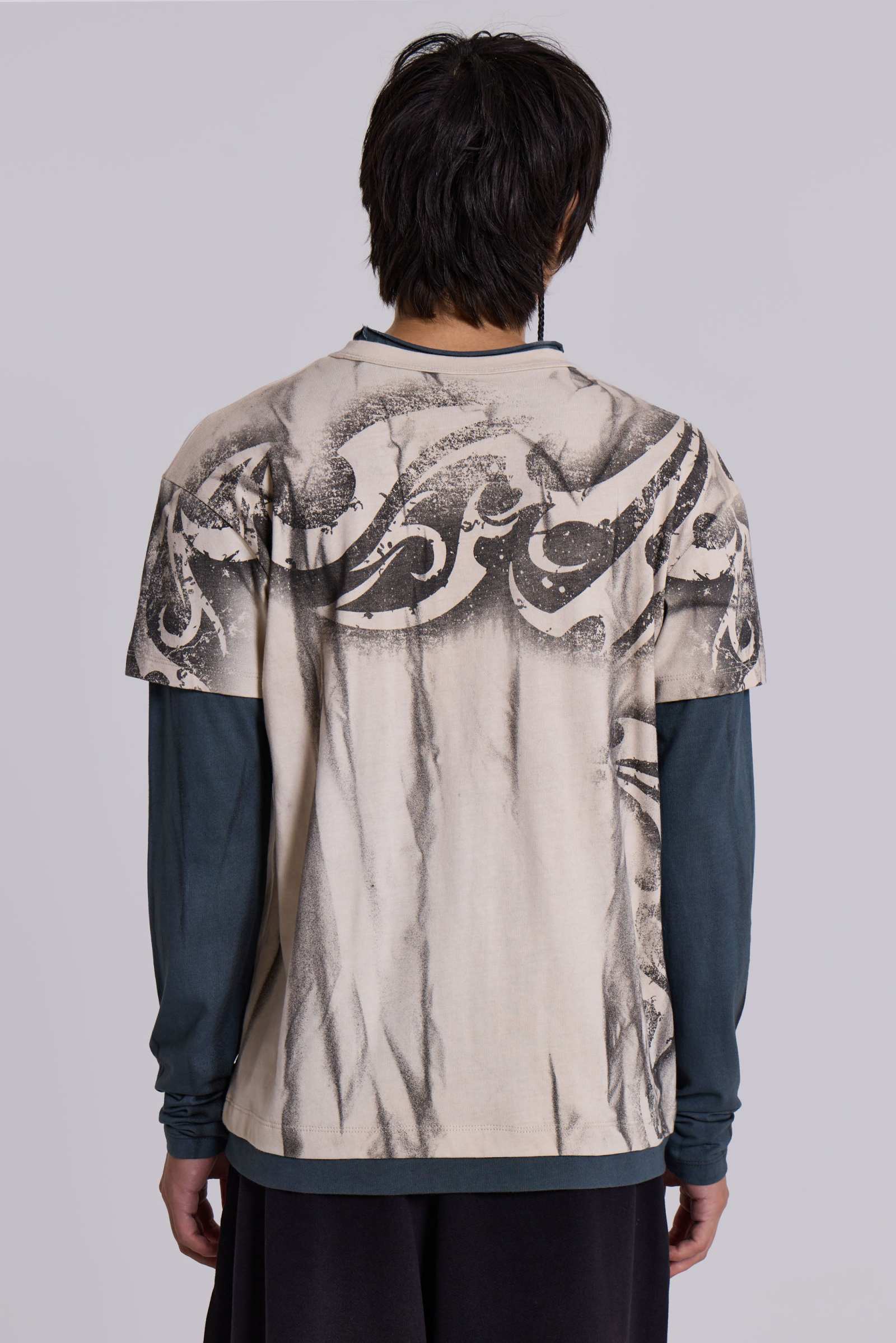 関送込★JADED LONDON★Waves Double Layer Long-sleeve Top Waves Double Layer Long-sleeve Top | Jaded London | Clothing