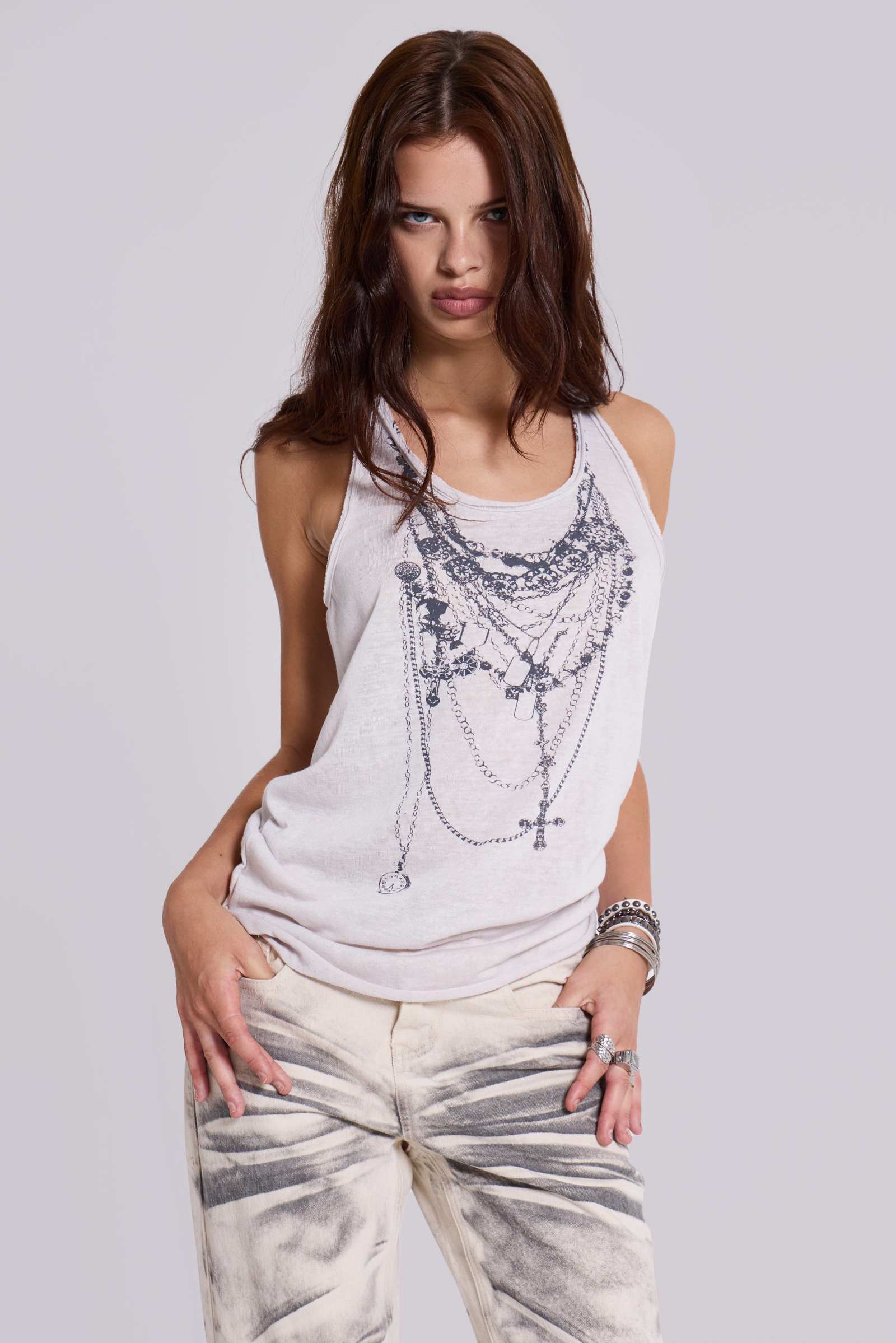 トップス jadedlondon Eye Contact Top With Eyelets Eye Contact Vest Top With Eyelets | Jaded London | Clothing