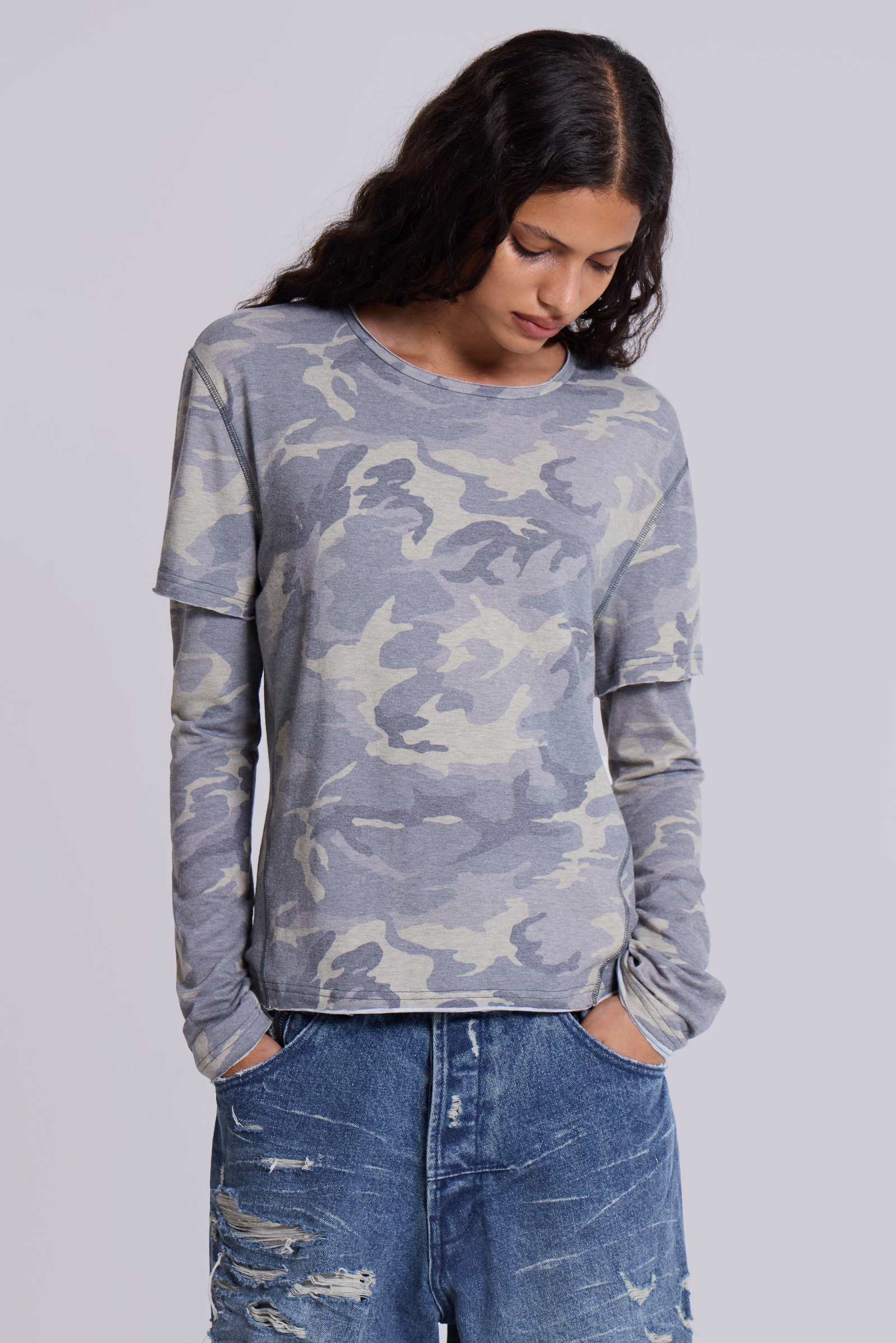 Guerilla Double Layer L/S T-Shirt | Jaded London | Clothing