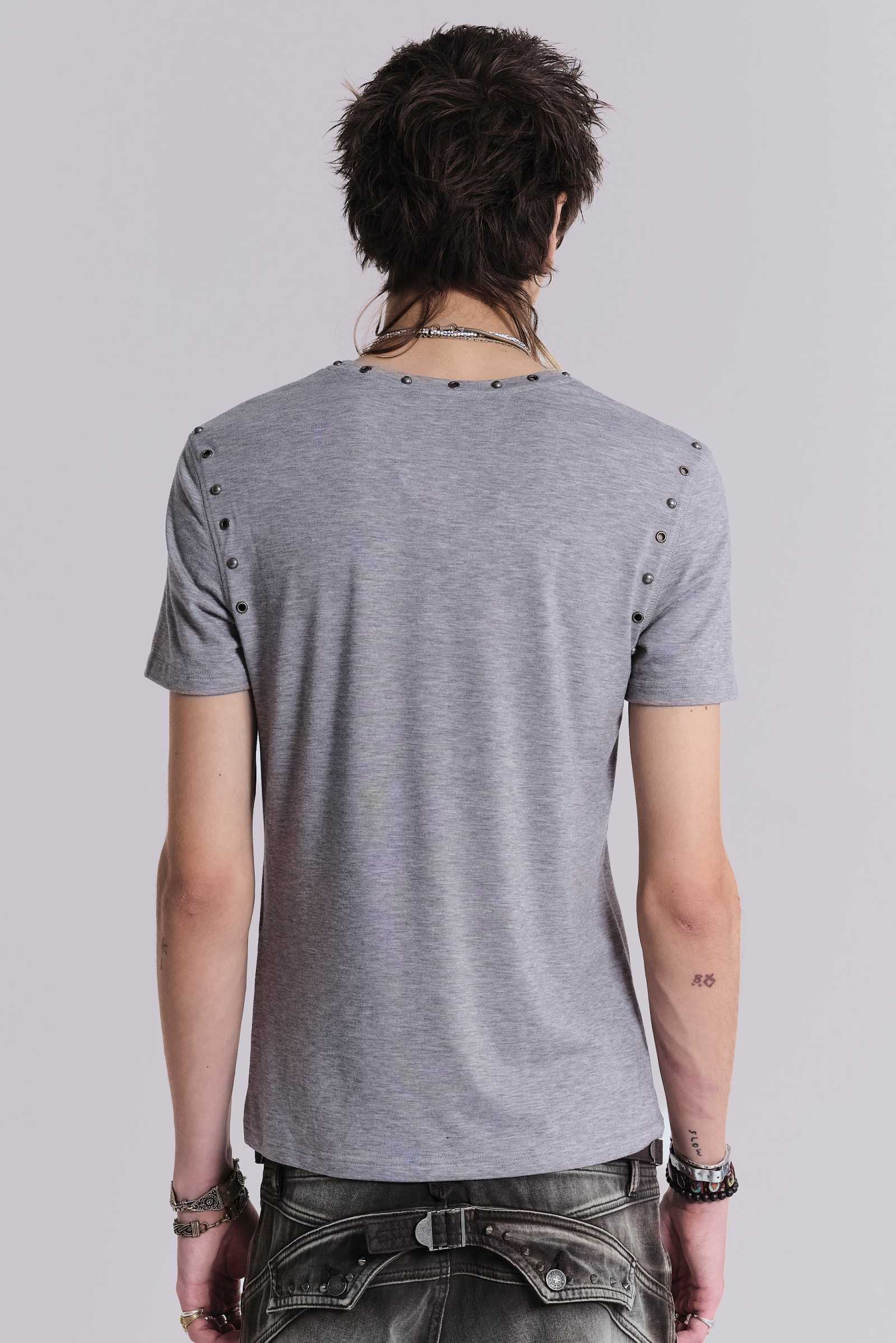 関税送料込【JADED LONDON】Daydream T-Shirt Studded Grey Mist T-Shirt | Jaded London | Clothing