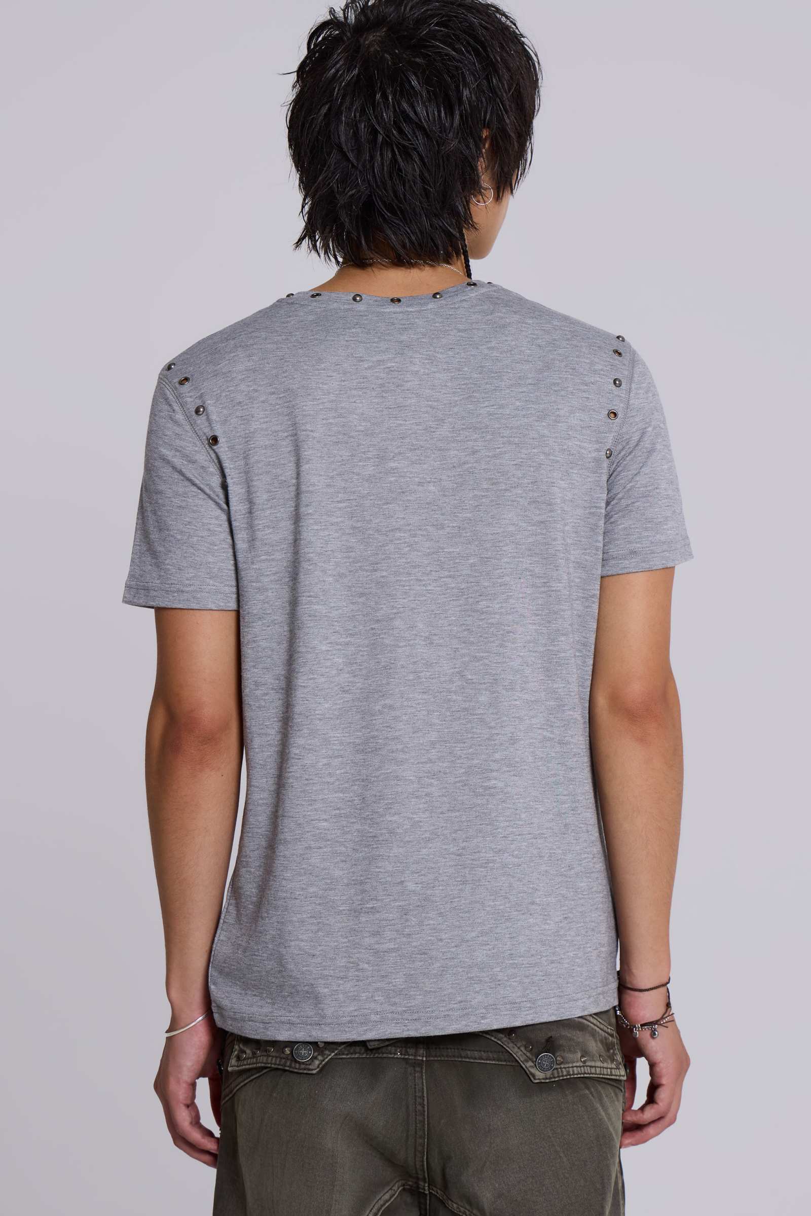 ★JADED LONDON UK★ Studded Grey Mist T-Shirt Studded Grey Mist T-Shirt | Jaded London | Clothing
