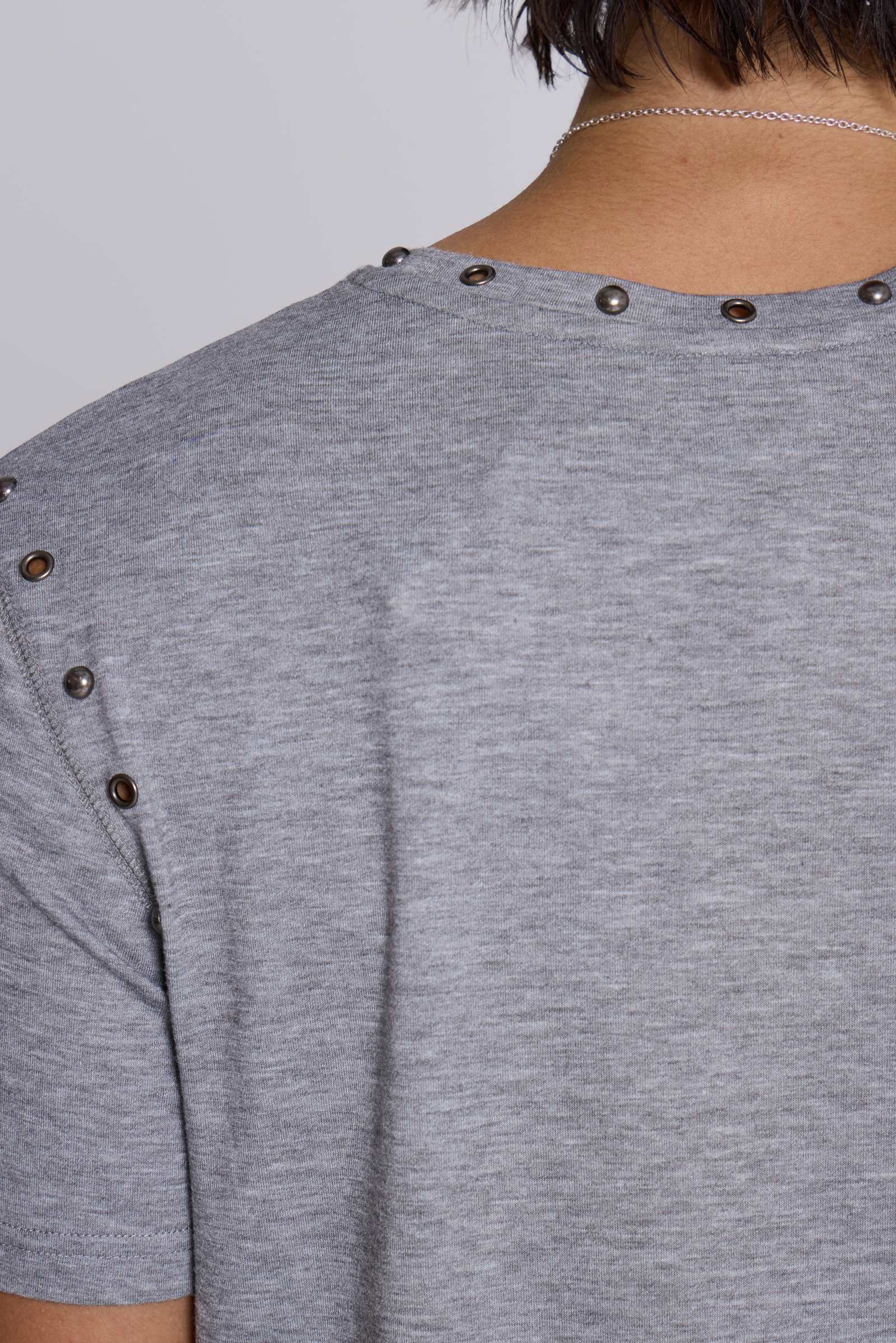 ★JADED LONDON UK★ Studded Grey Mist T-Shirt Studded Grey Mist T-Shirt | Jaded London | Clothing
