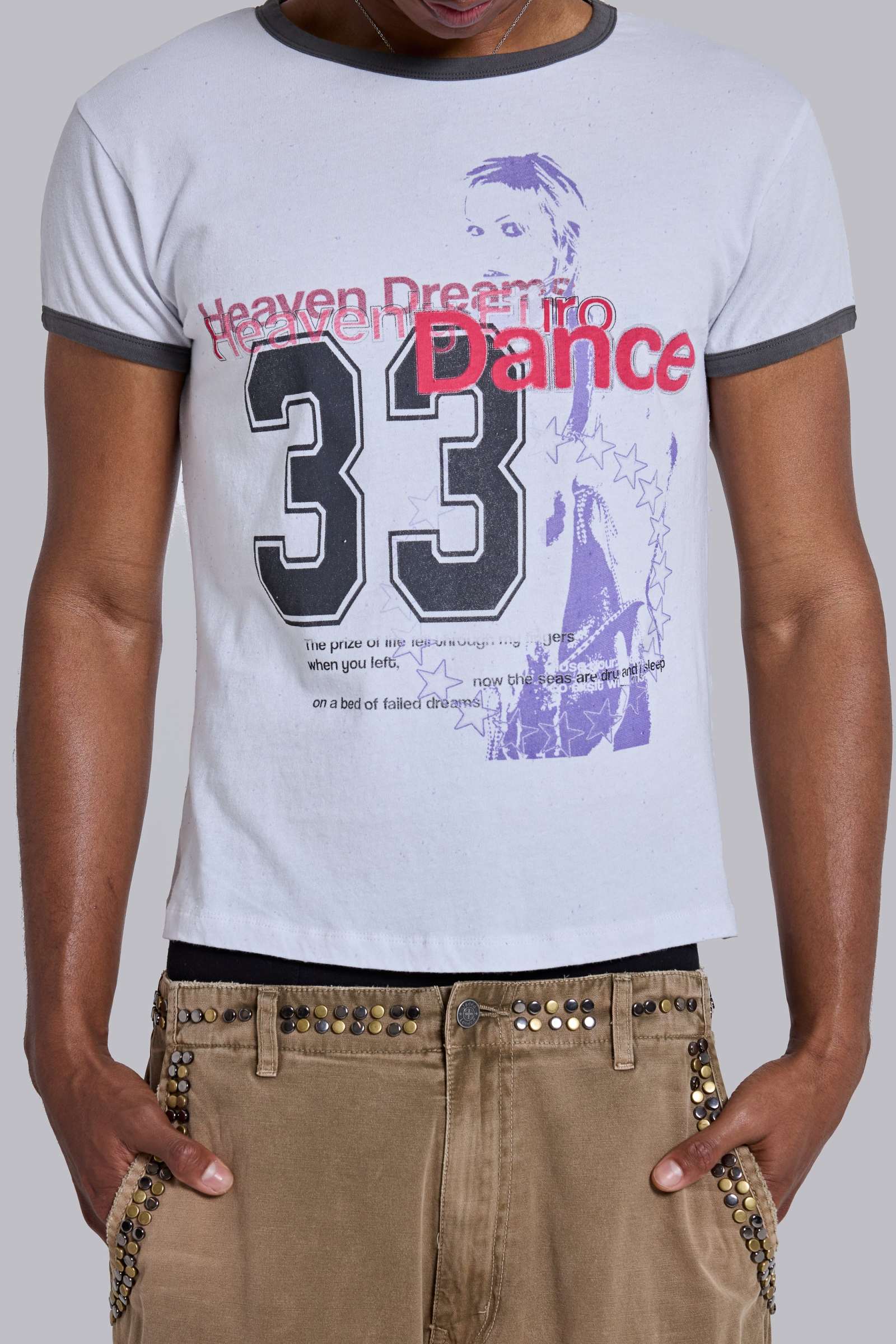Heavenly White Ringer T-shirt