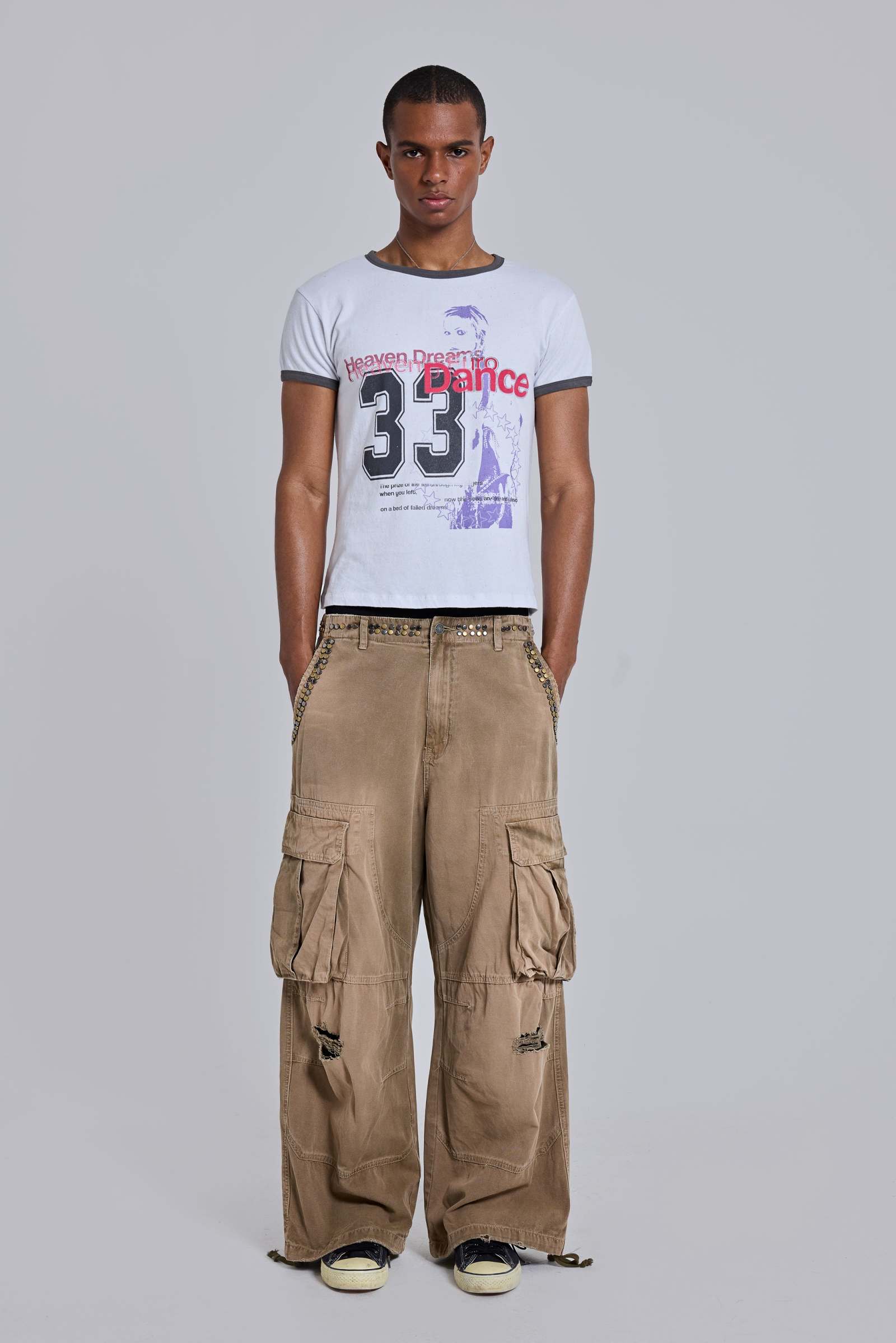 Heavenly White Ringer T-shirt