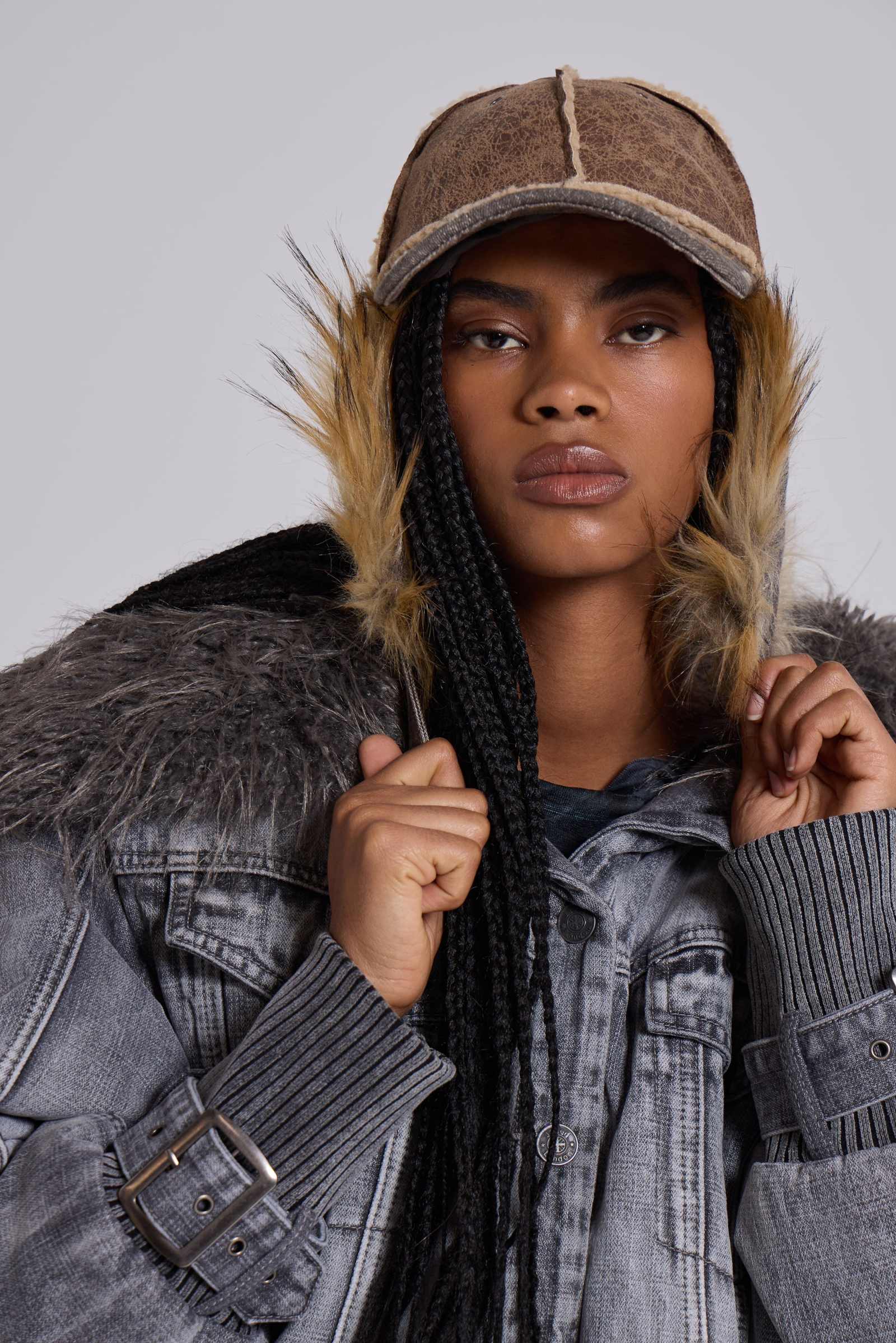 Blonde Fur Trapper | Jaded London | Clothing