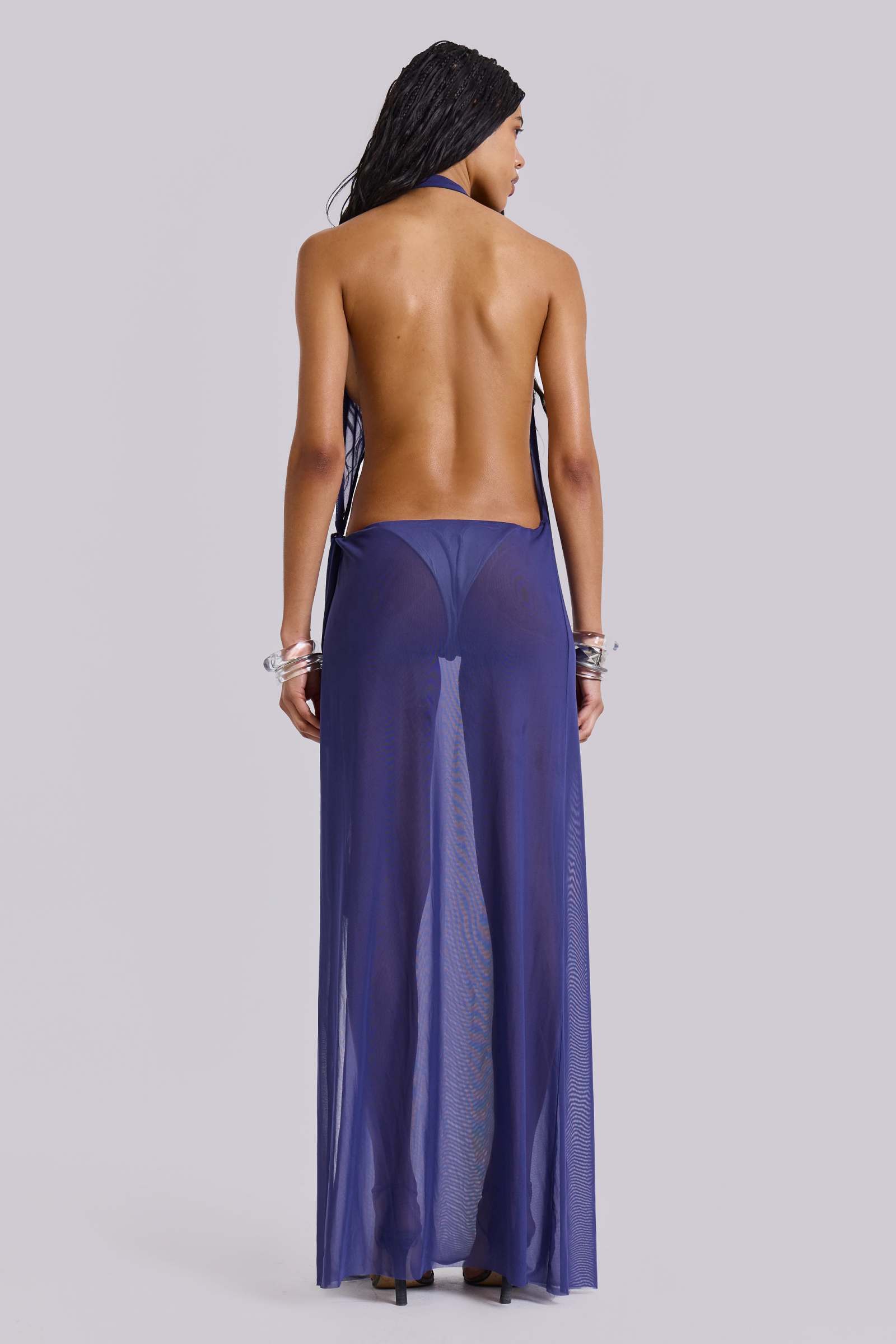 Eclipse Backless Asymmetric Dress