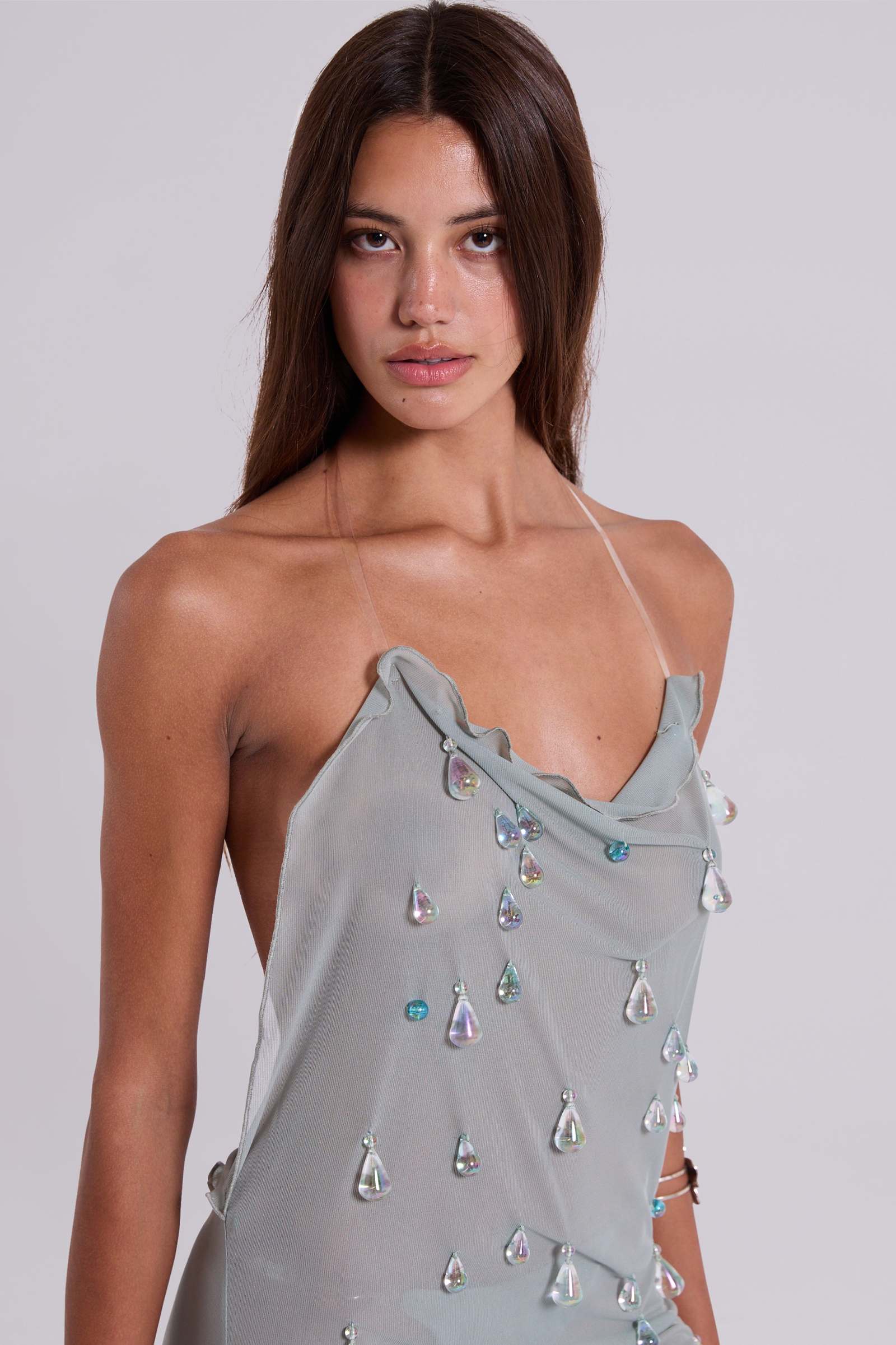 Droplet Illusion Mini Dress